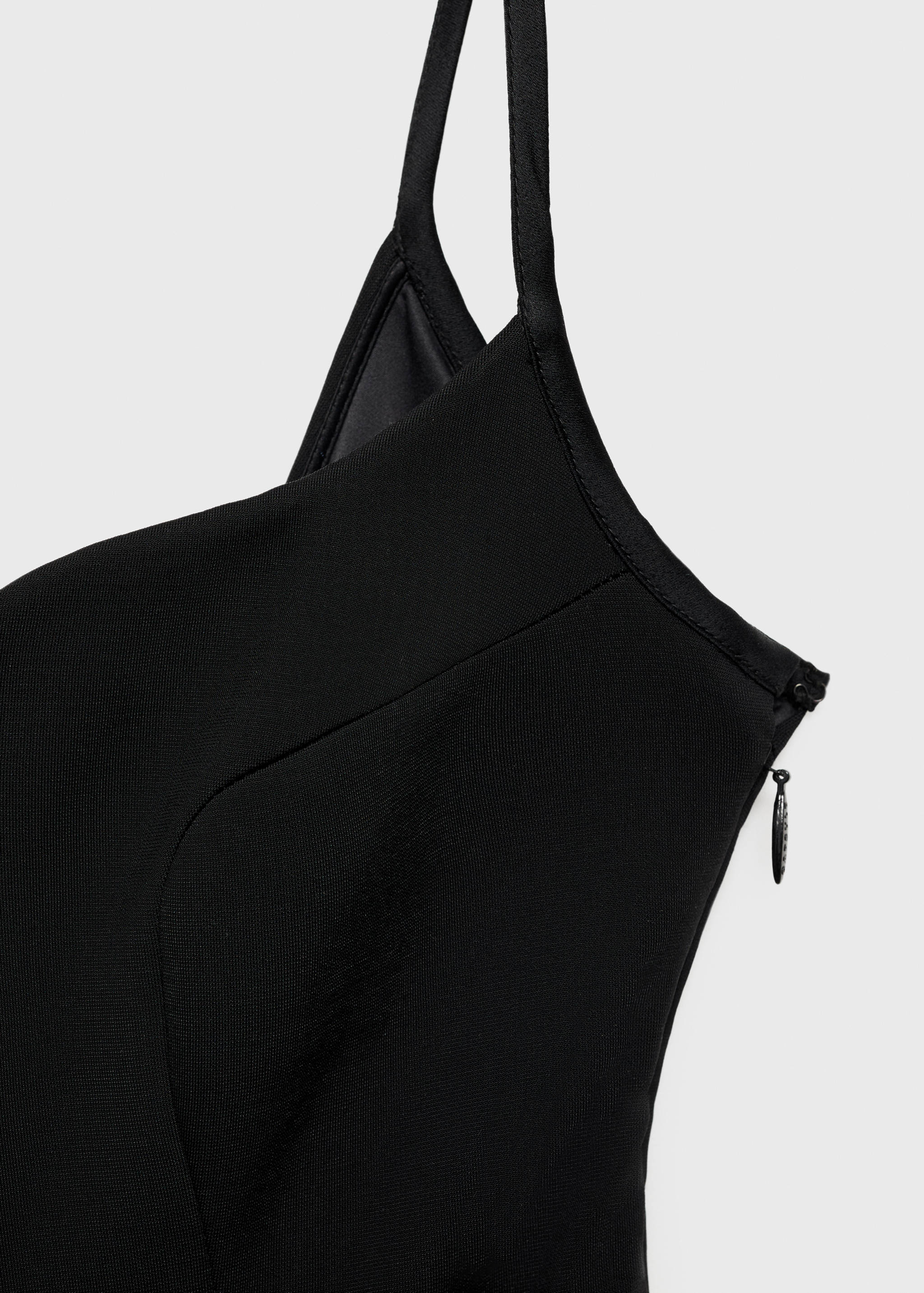 Figursydd jumpsuit med strukturerad sweetheart-halsringning - Detaljer om artikeln 0