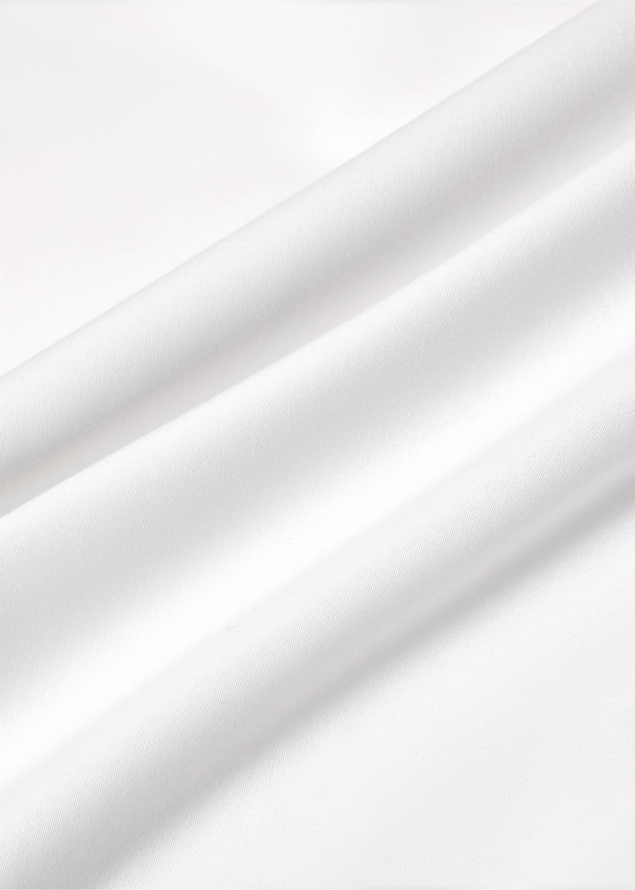 Bovenlaken van perkalkatoen met geborduurde bloem voor wieg - Detail van het artikel 2, Wit. Ref: 87085993-00.