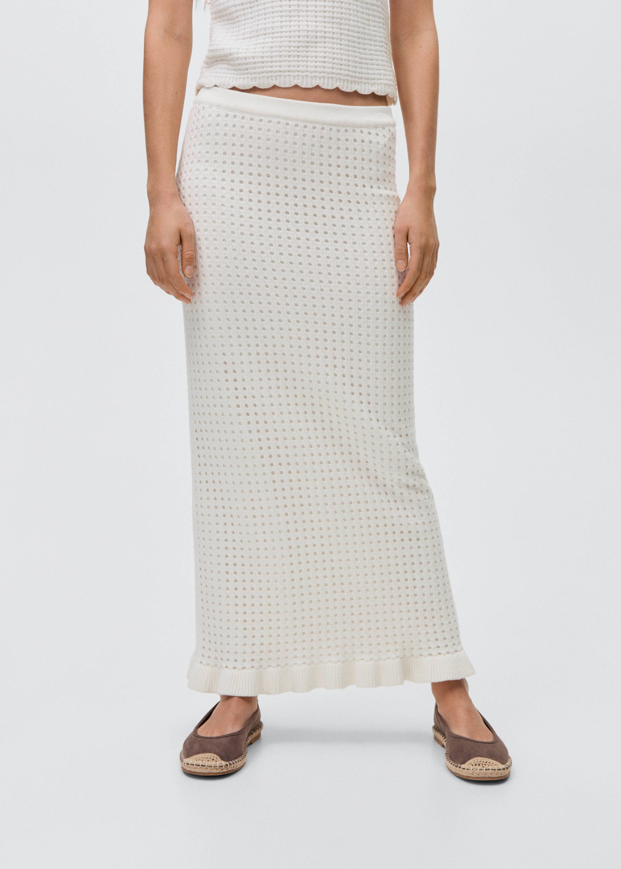 Long knitted skirt - Details of the article 6