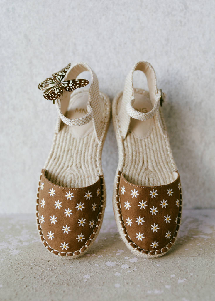 Floral espadrilles — Leather