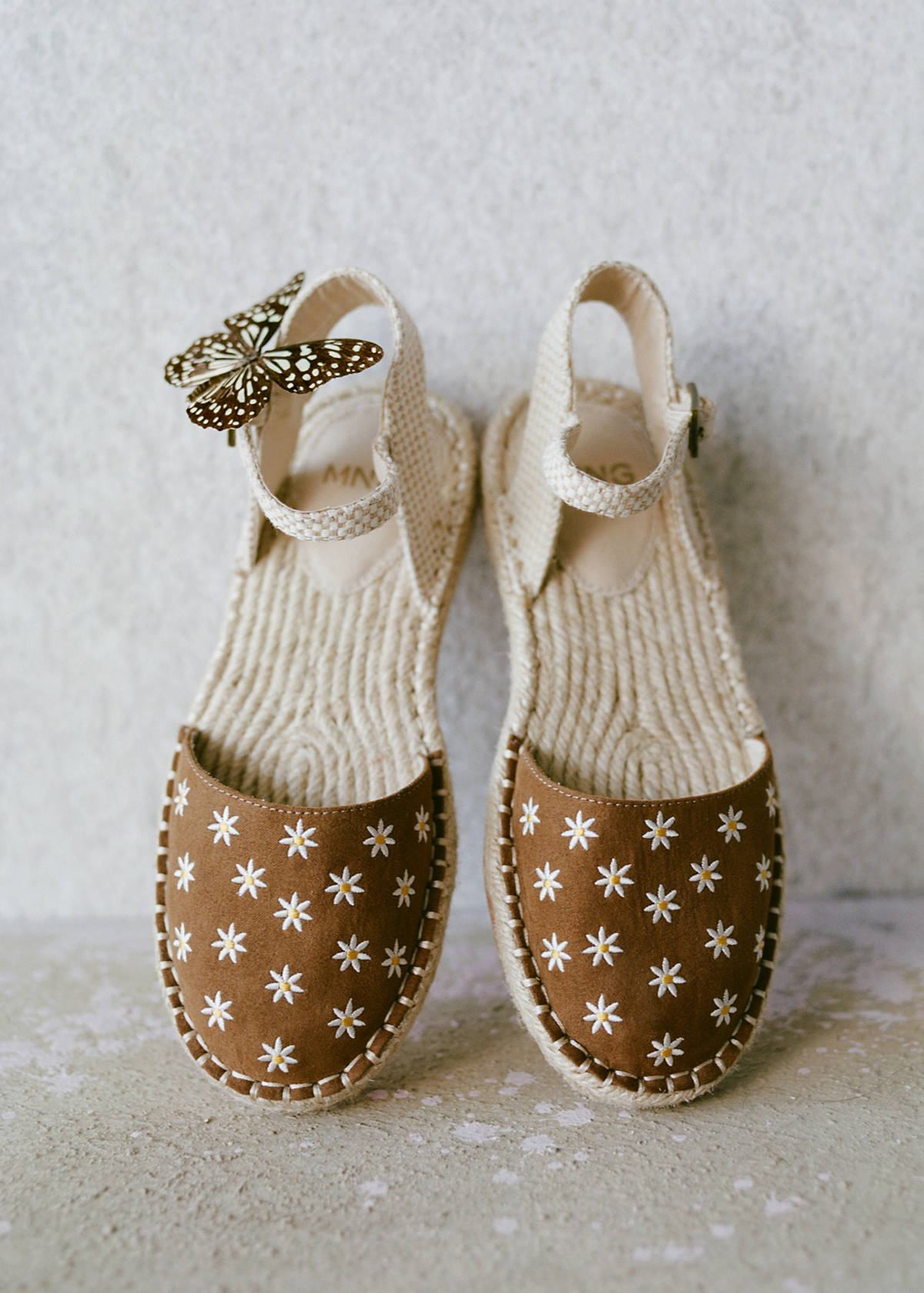 Floral espadrilles — Leather