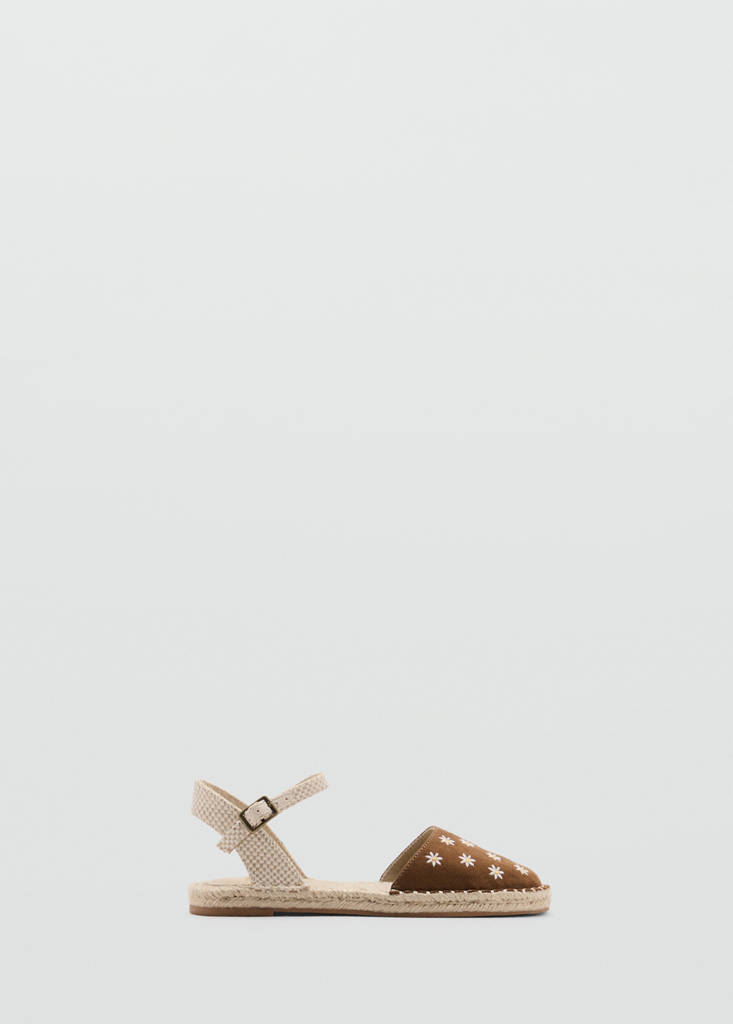 Floral espadrilles — Leather