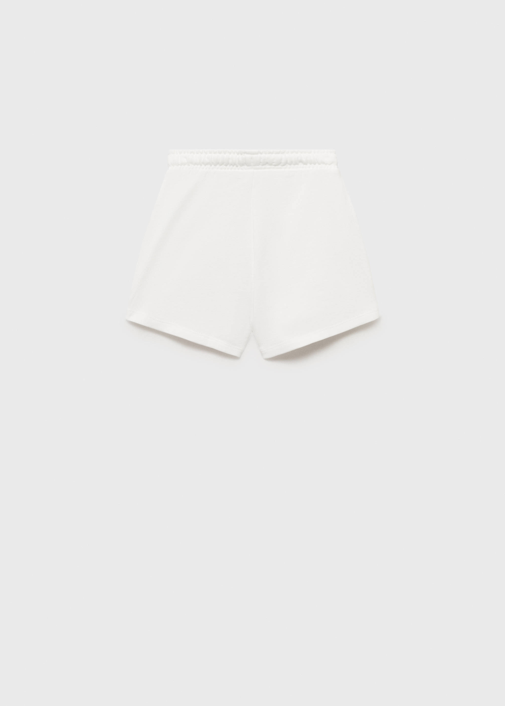 Cotton shorts with elastic waist - Reverse of the article