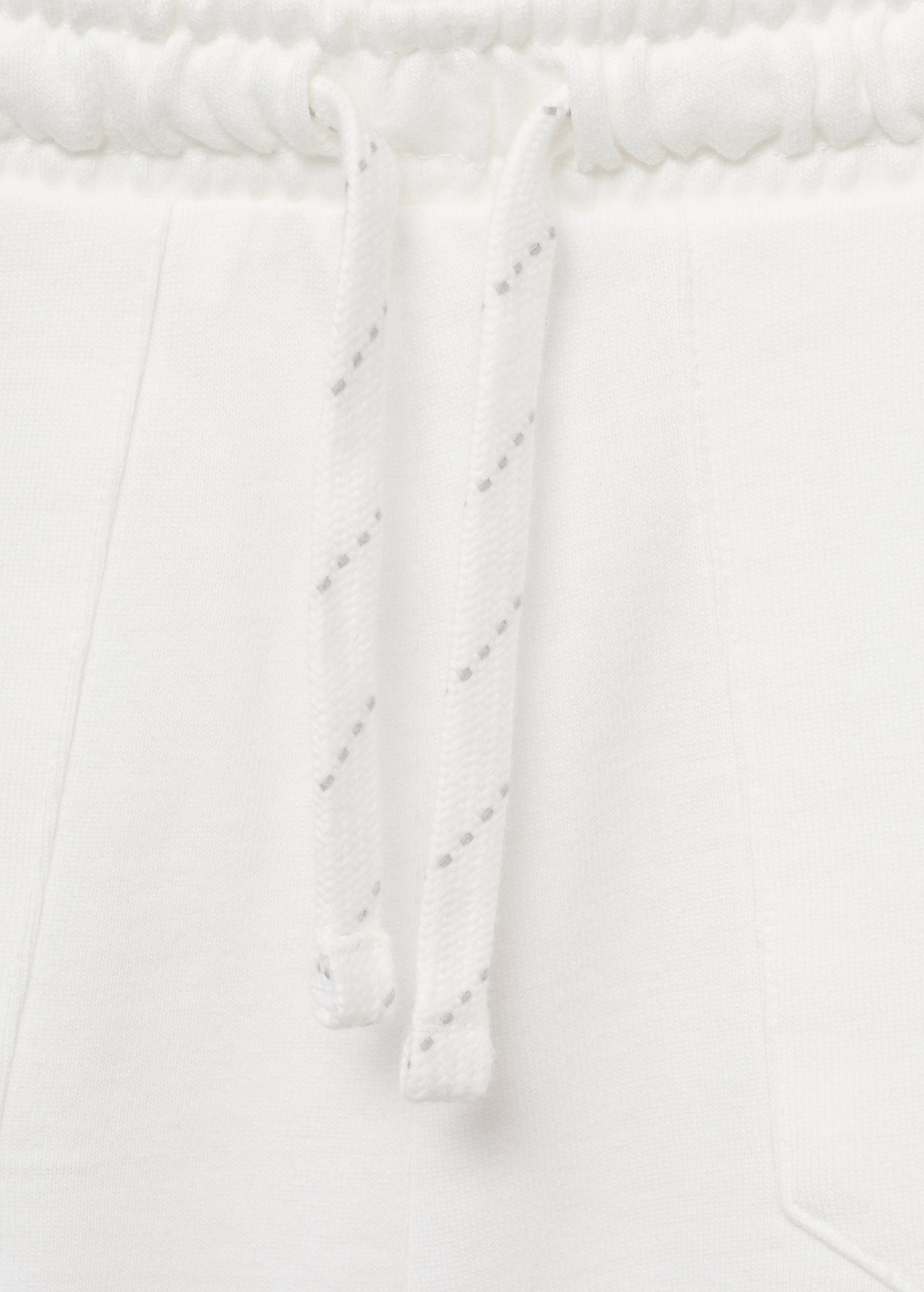 Cotton shorts with elastic waist - Details of the article 0