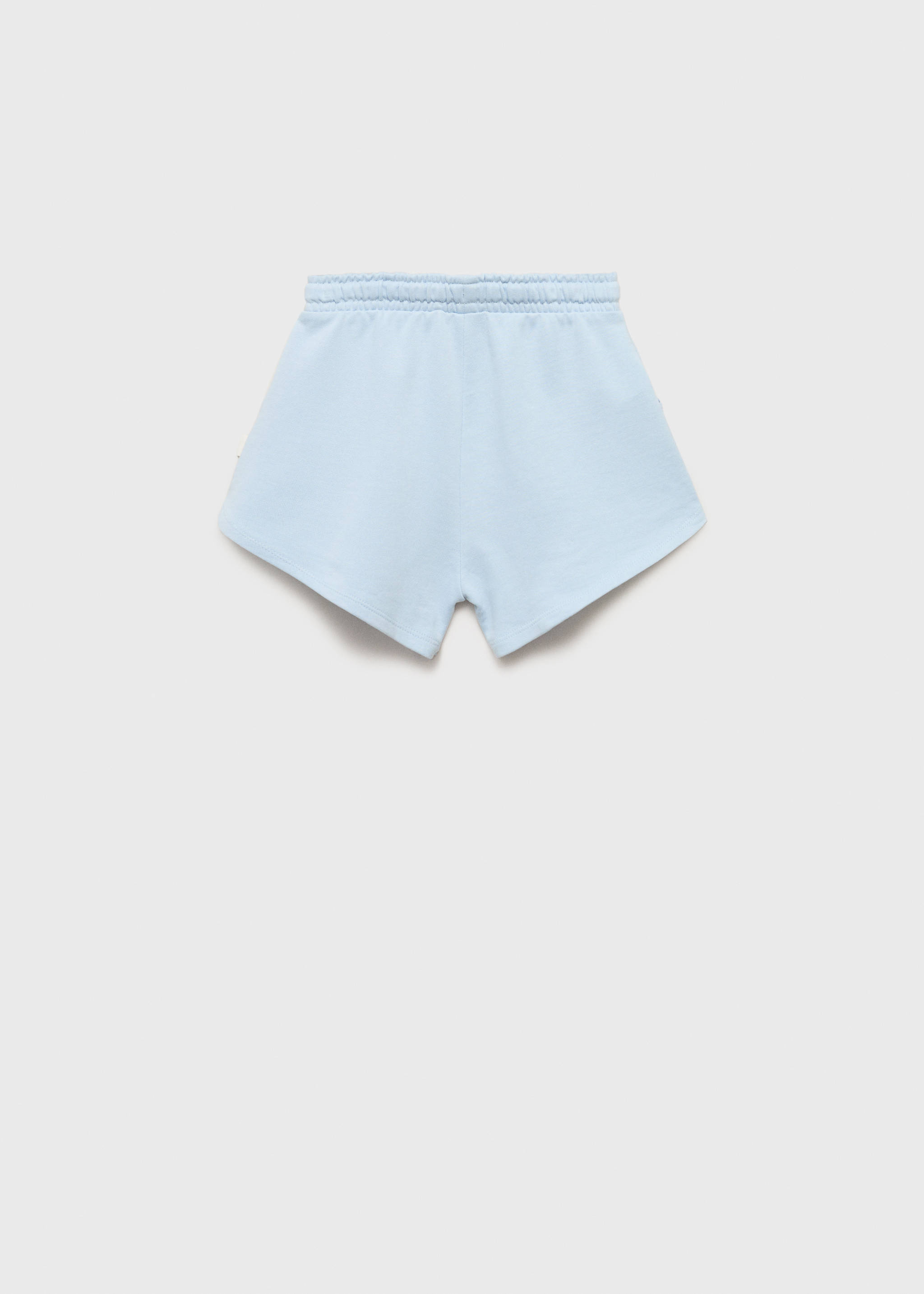 Cotton shorts with elastic waist - Reverse of the article