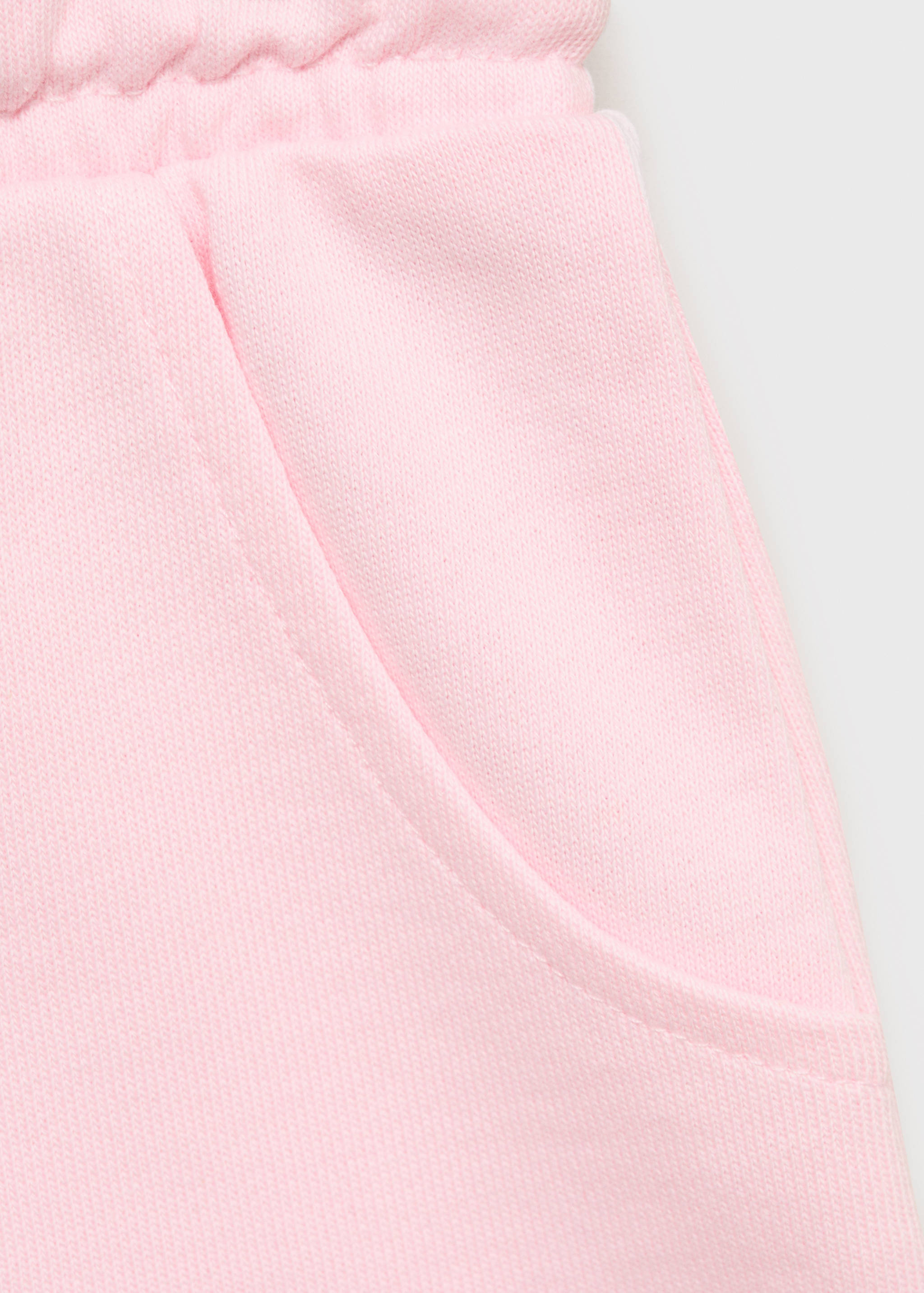 Cotton shorts with elastic waist - Details of the article 0