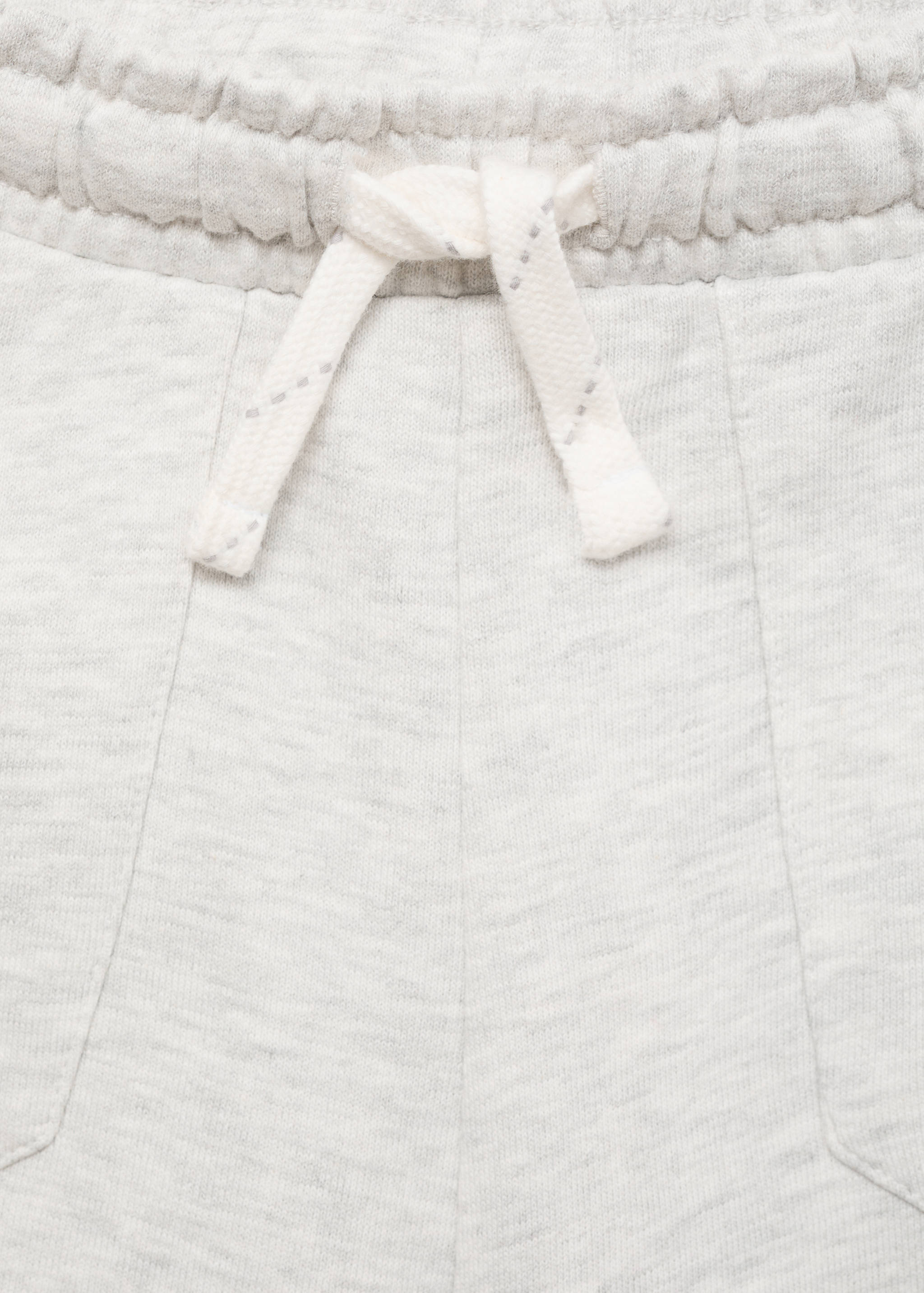Cotton shorts with elastic waist - Details of the article 0