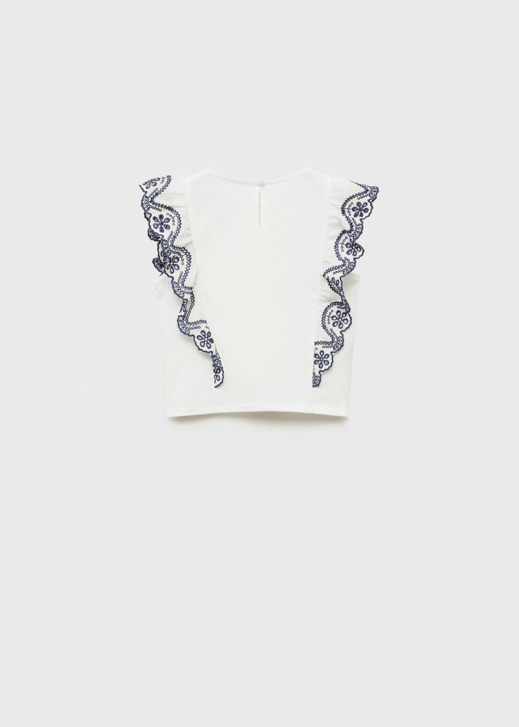 Blusa textura volantes - Reverso del artículo