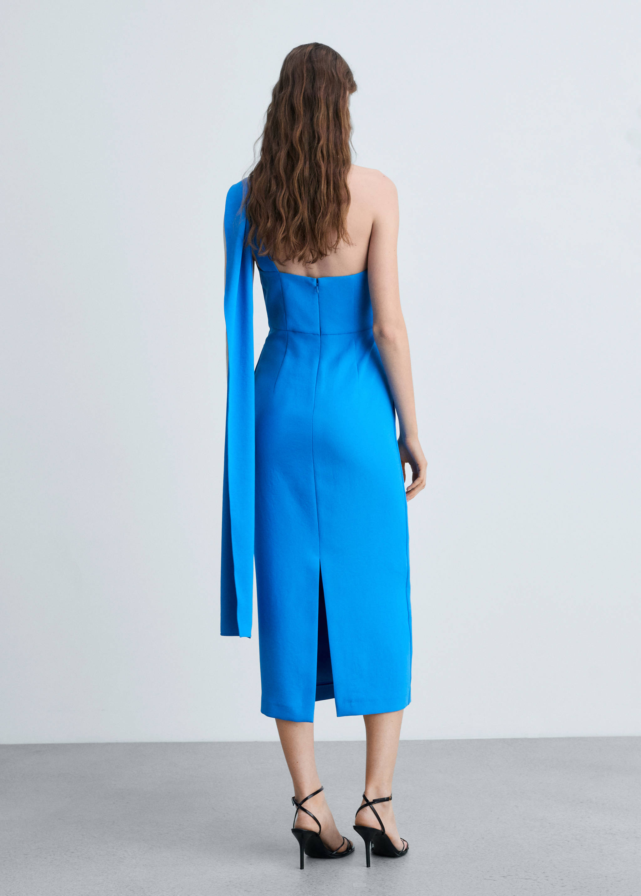 Robe asymétrique col nœud - Verso de l’article