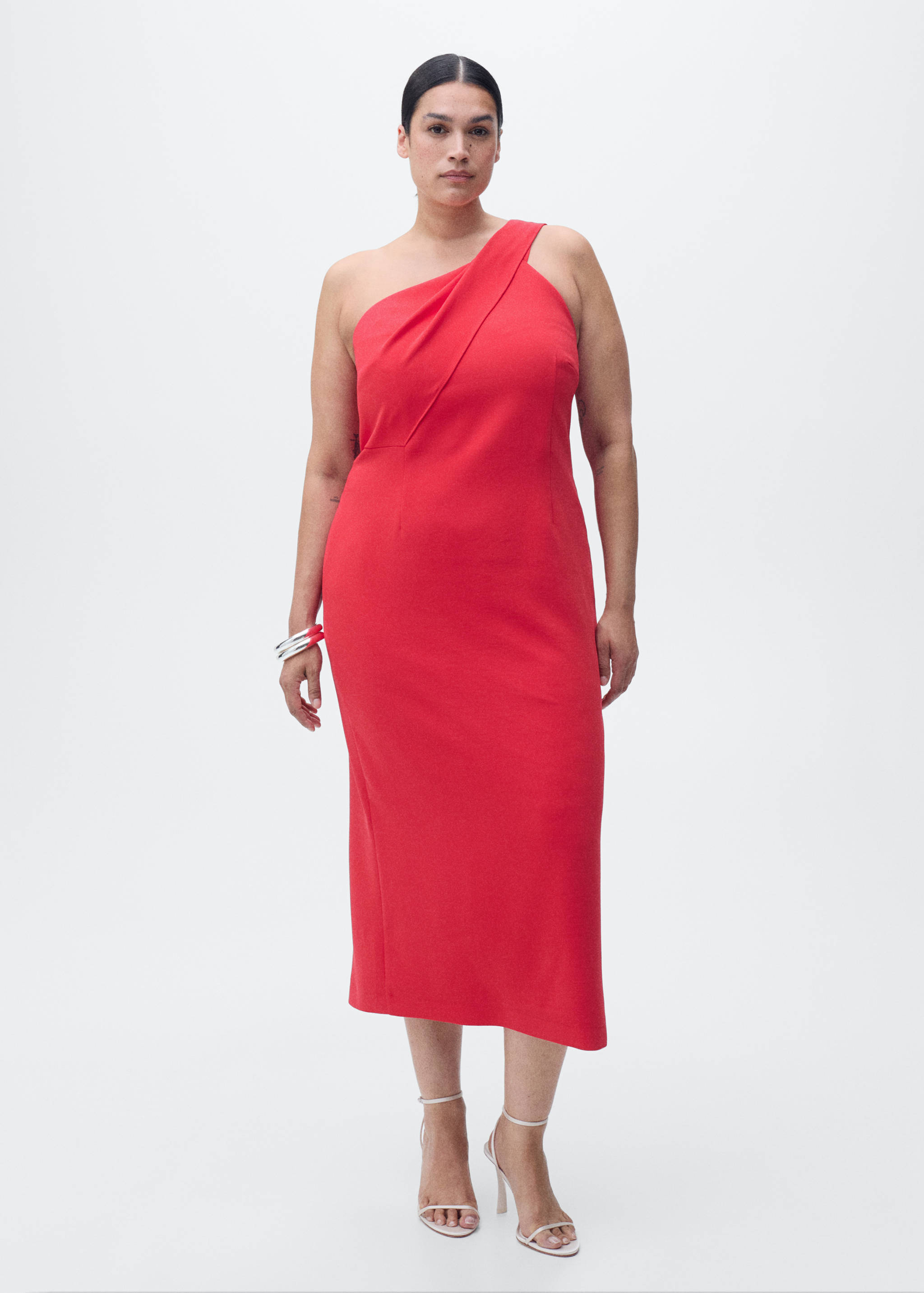 Robe asymétrique col nœud - Détail de l'article 3