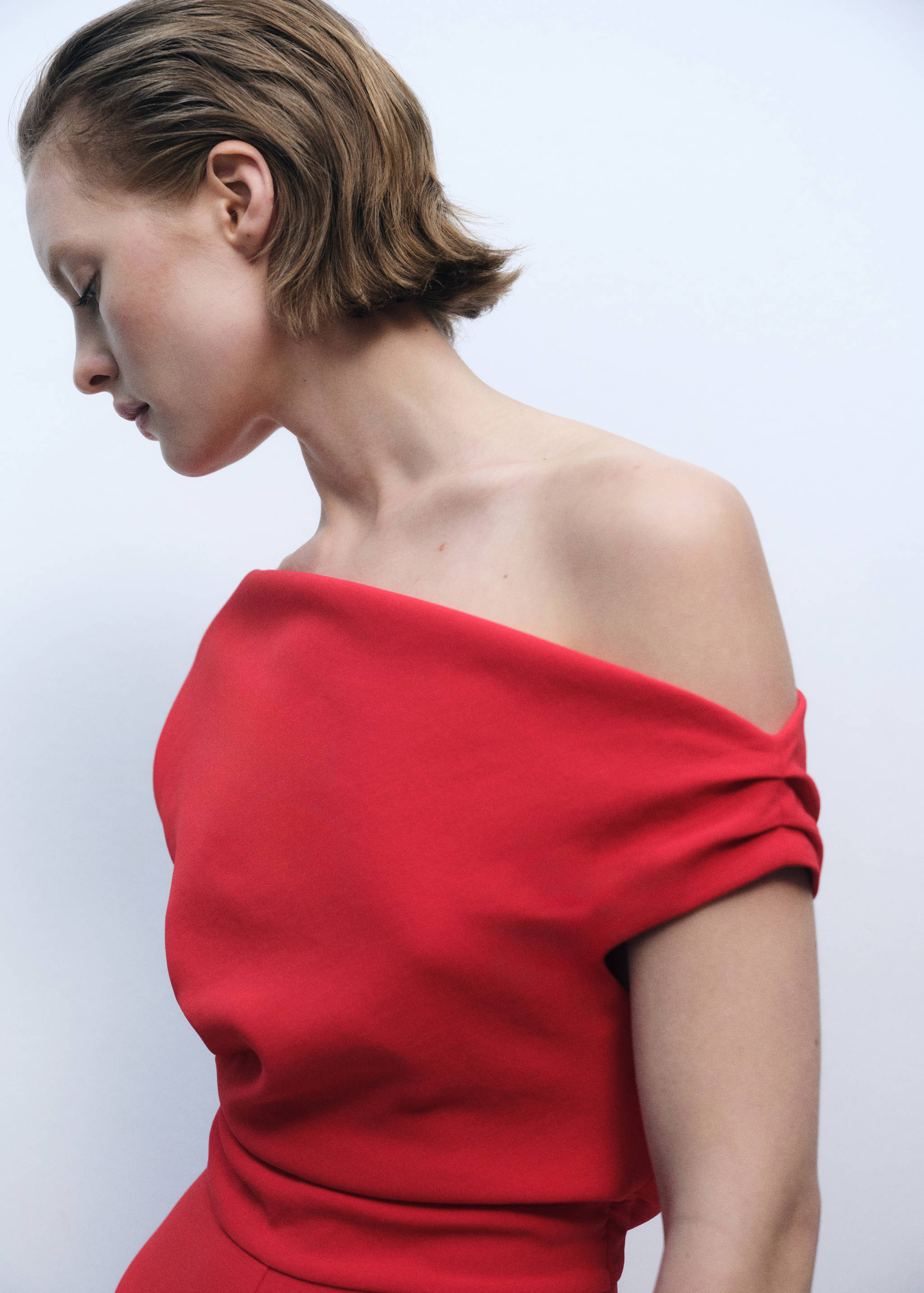 Lange asymmetrische gedrapeerde jumpsuit - Detail van het artikel 1