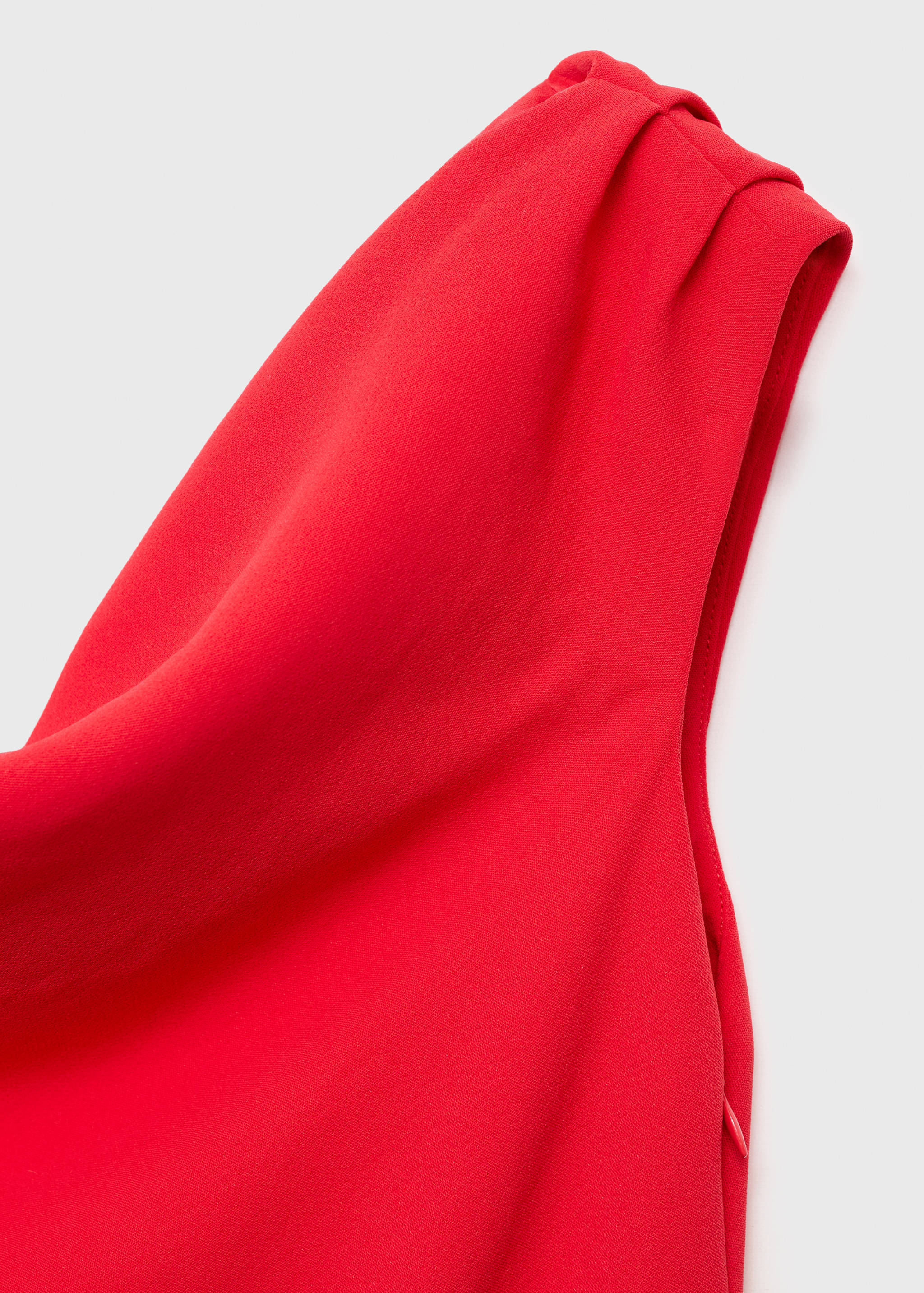 Lange asymmetrische gedrapeerde jumpsuit - Detail van het artikel 0