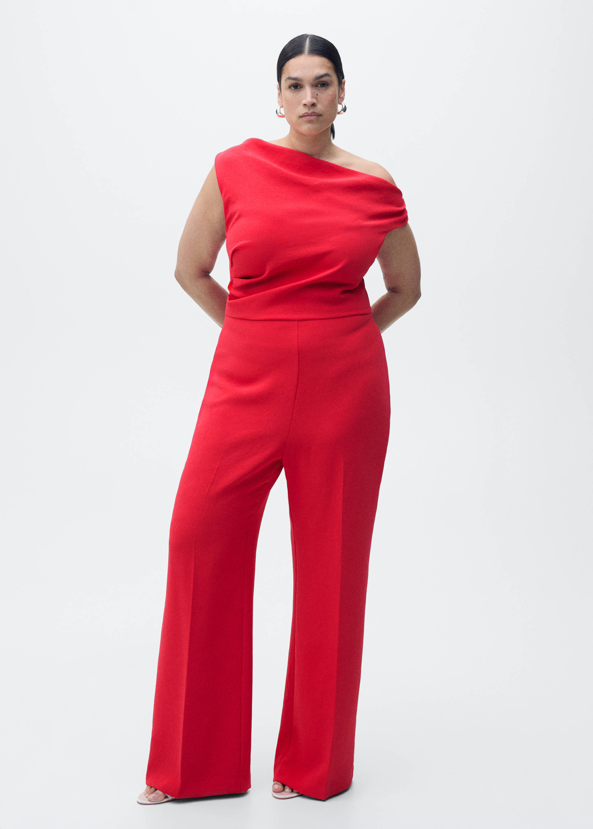 Lange asymmetrische gedrapeerde jumpsuit - Detail van het artikel 3