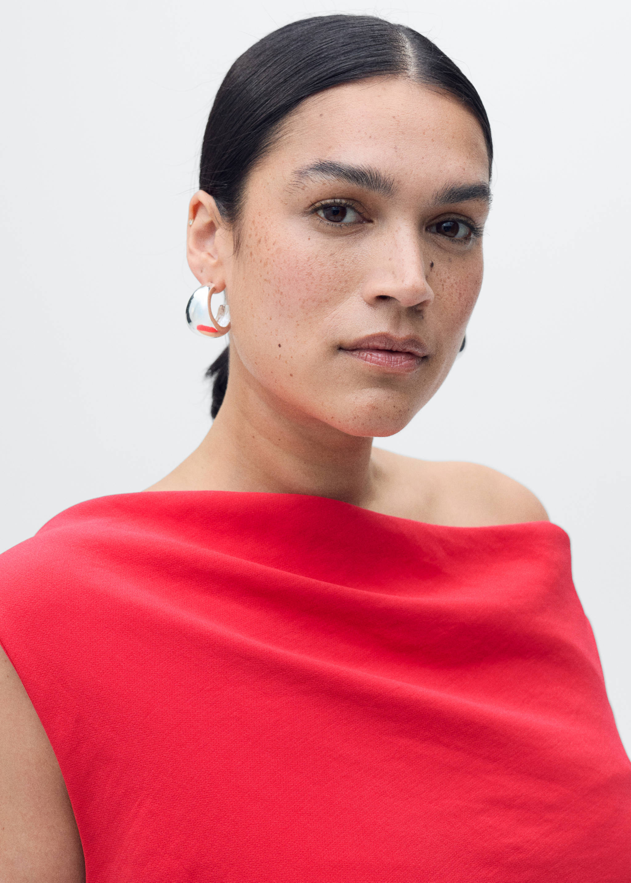 Lange asymmetrische gedrapeerde jumpsuit - Detail van het artikel 4