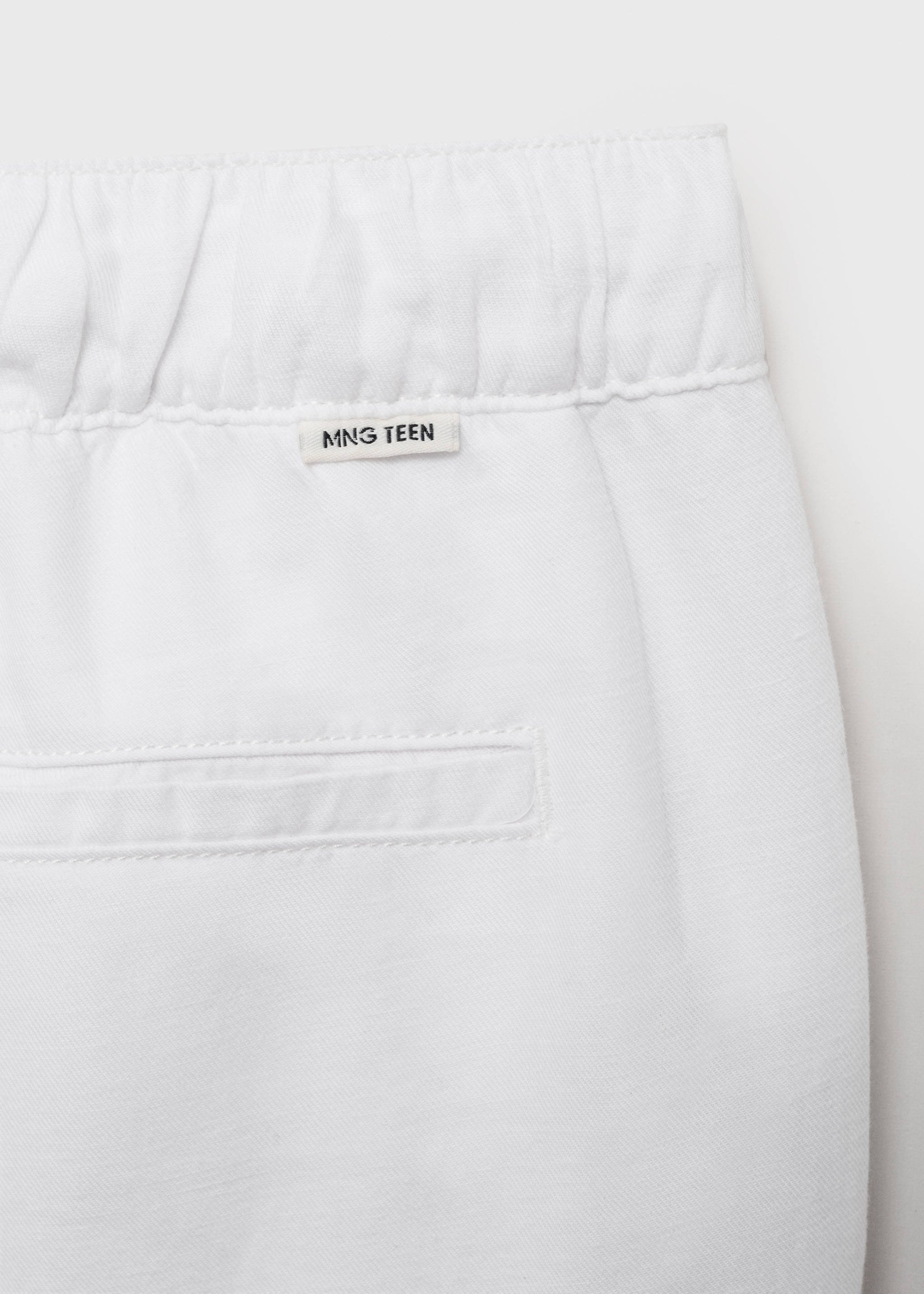 Cotton-linen jogger trousers - Details of the article 0