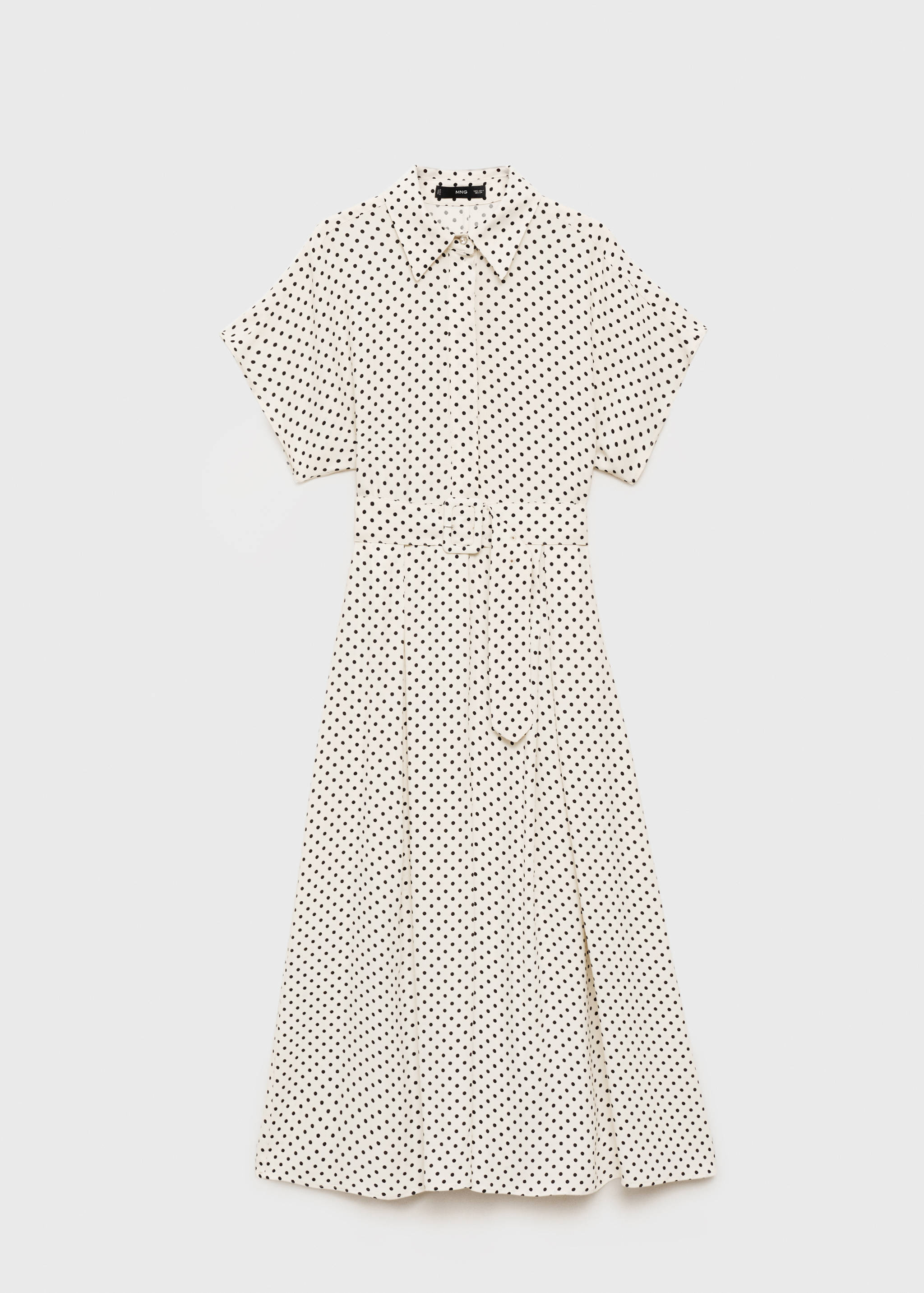 Polka-dot dress with belt - Article without model