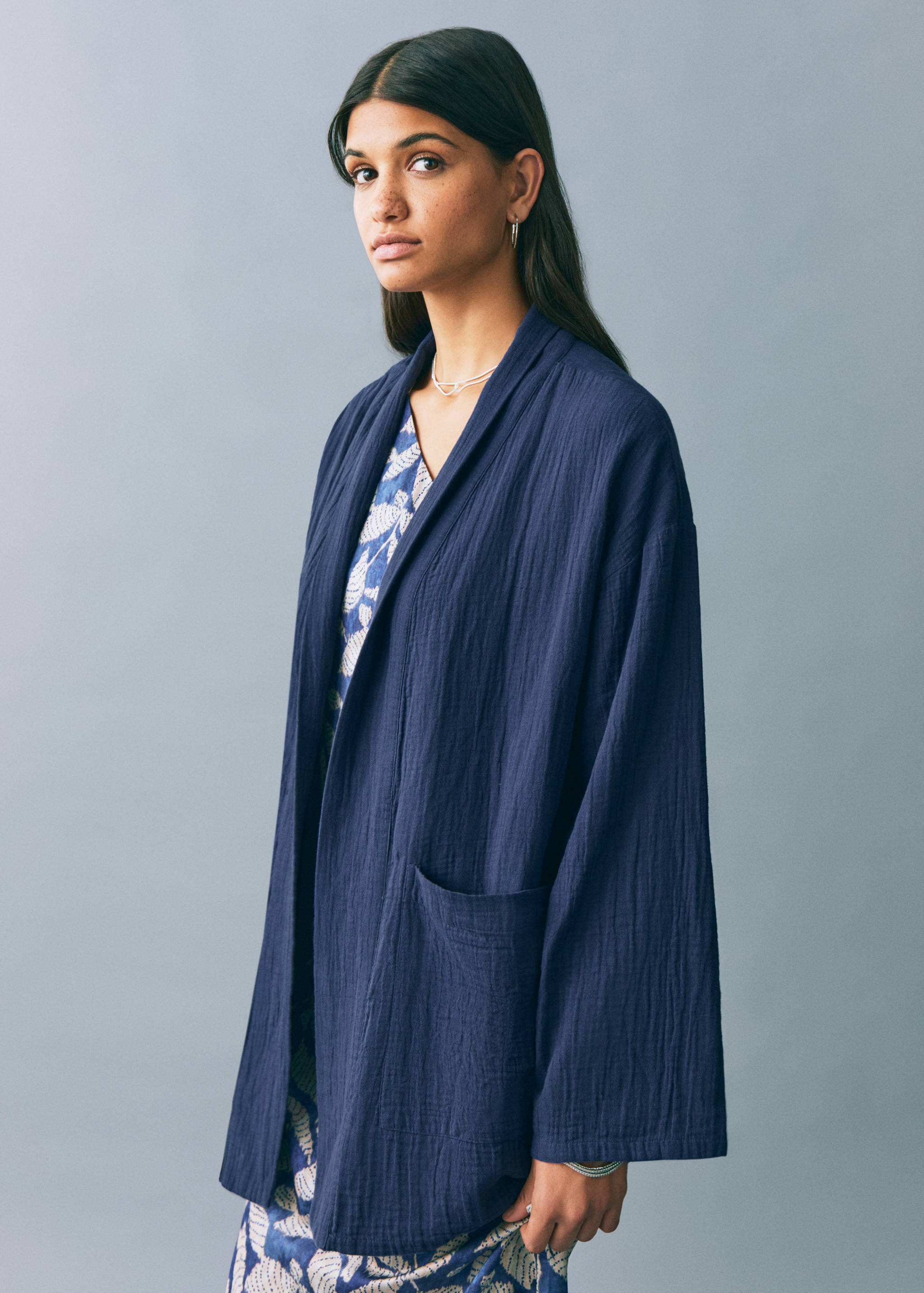 Bamboo kimono jacket - Medium plane