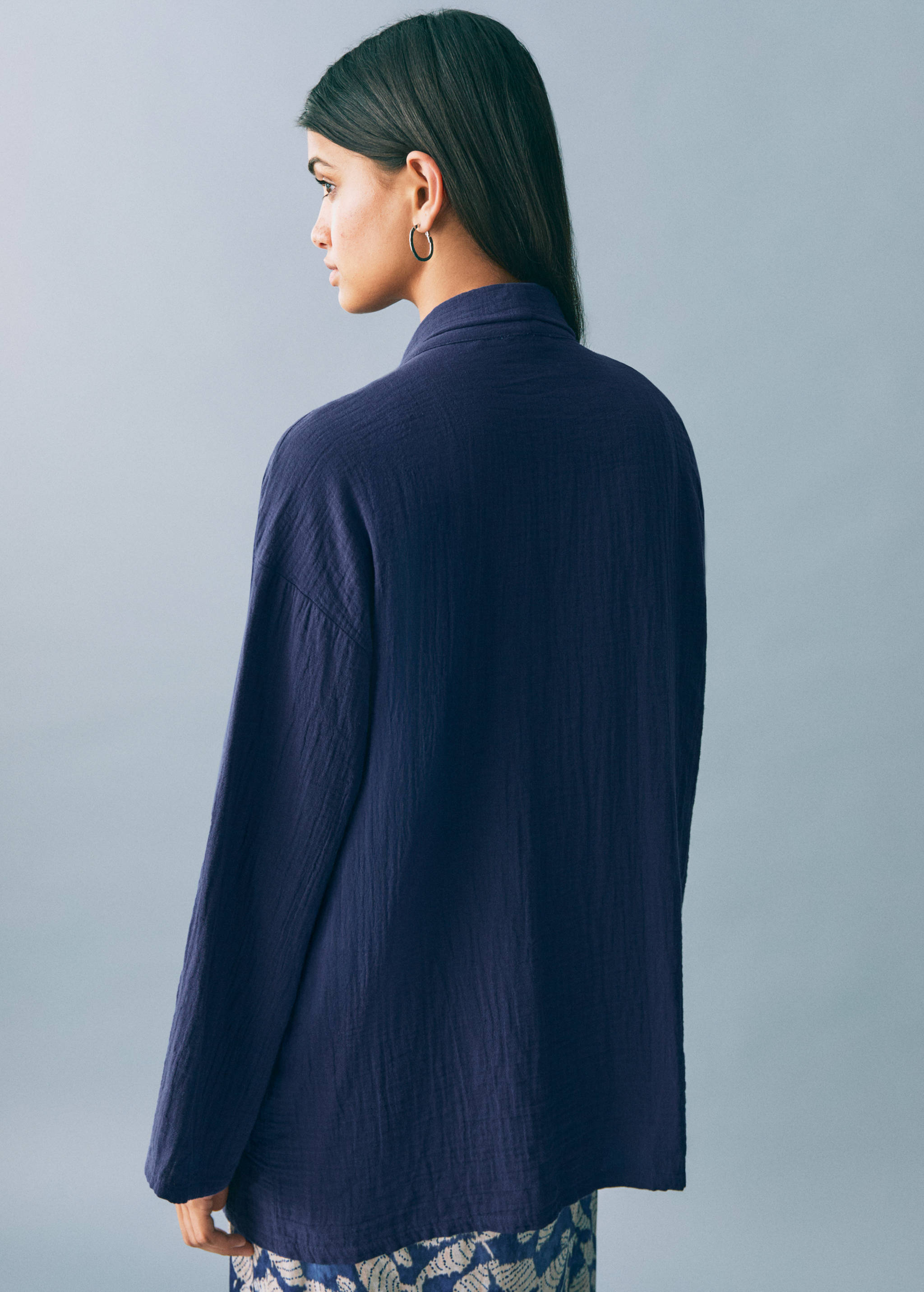 Bamboo kimono jacket - Reverse of the article