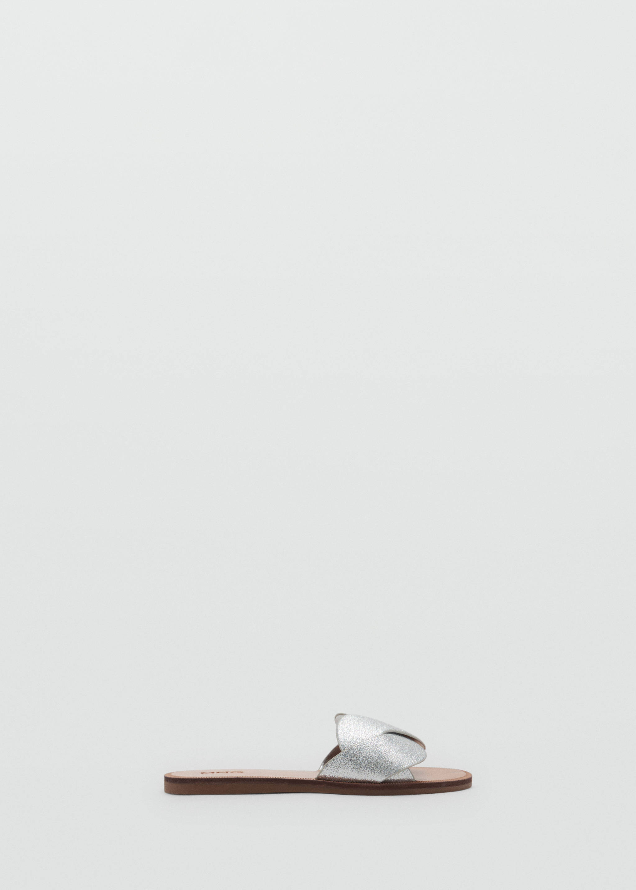 Metallic interlaced sandals - Article without model