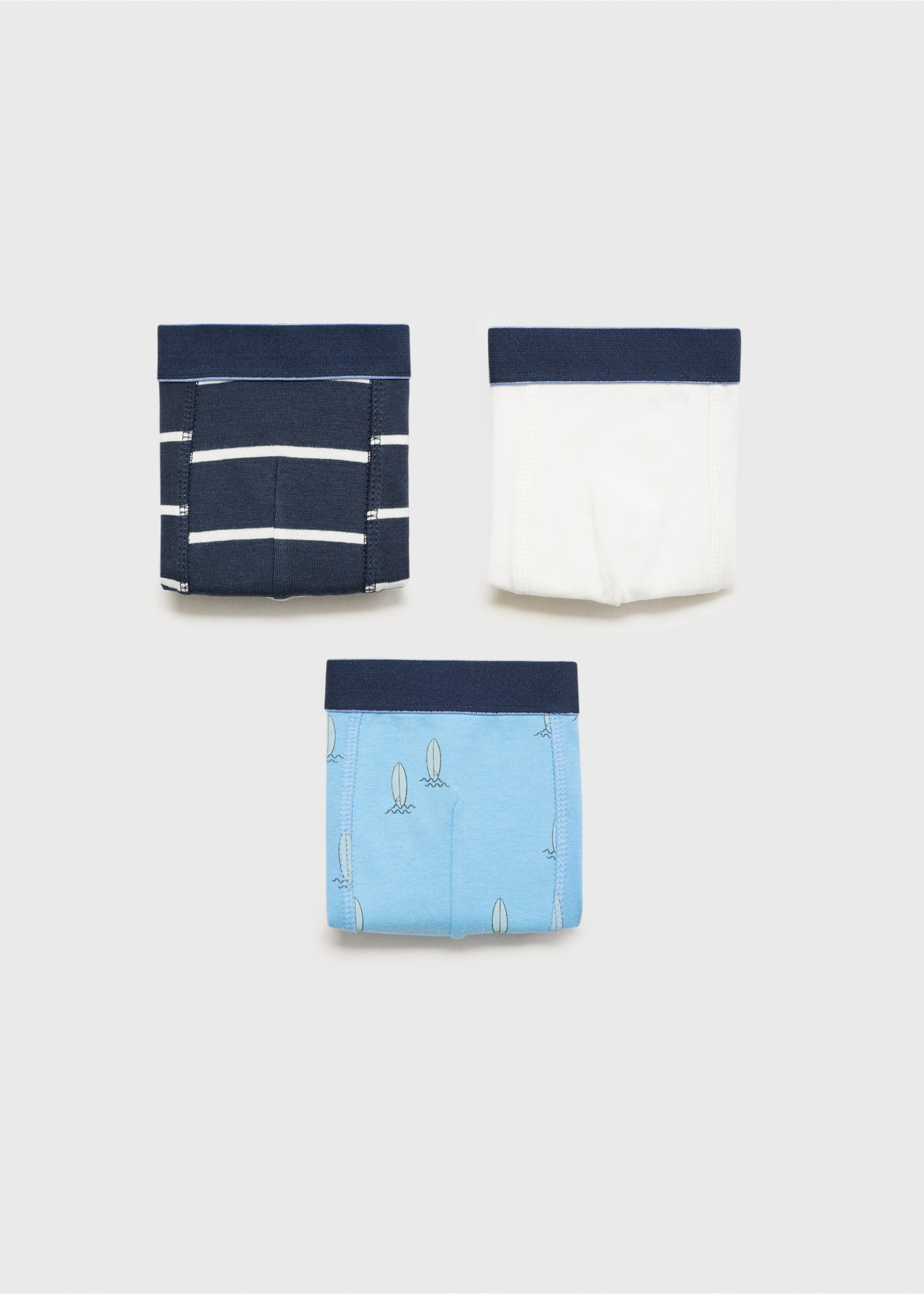 Pack 3 bóxers combinados - Artículo sin modelo, Azul marino. Ref: 87086358-00.