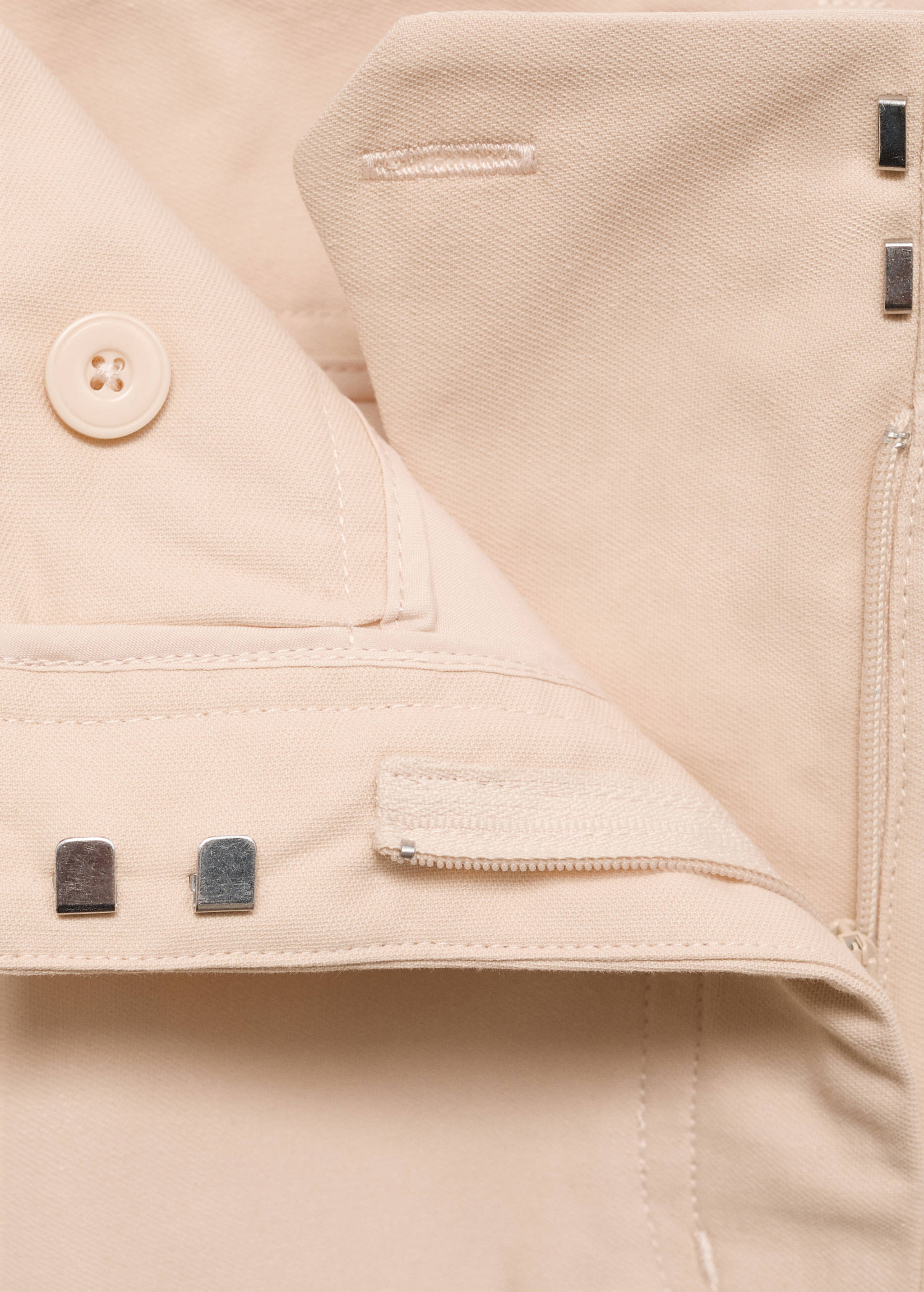 Mid-rise straight-fit cotton trousers - Details of the article 8