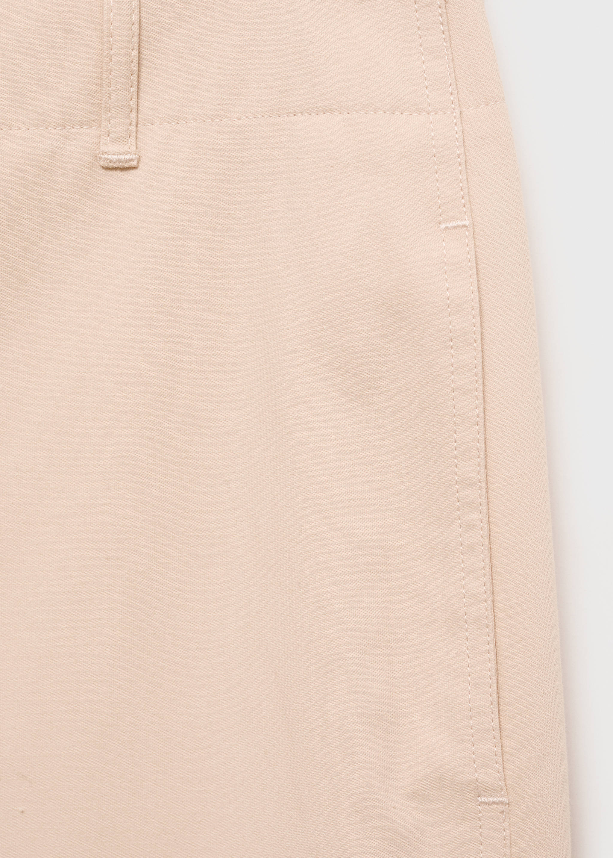 Mid-rise straight-fit cotton trousers - Details of the article 0