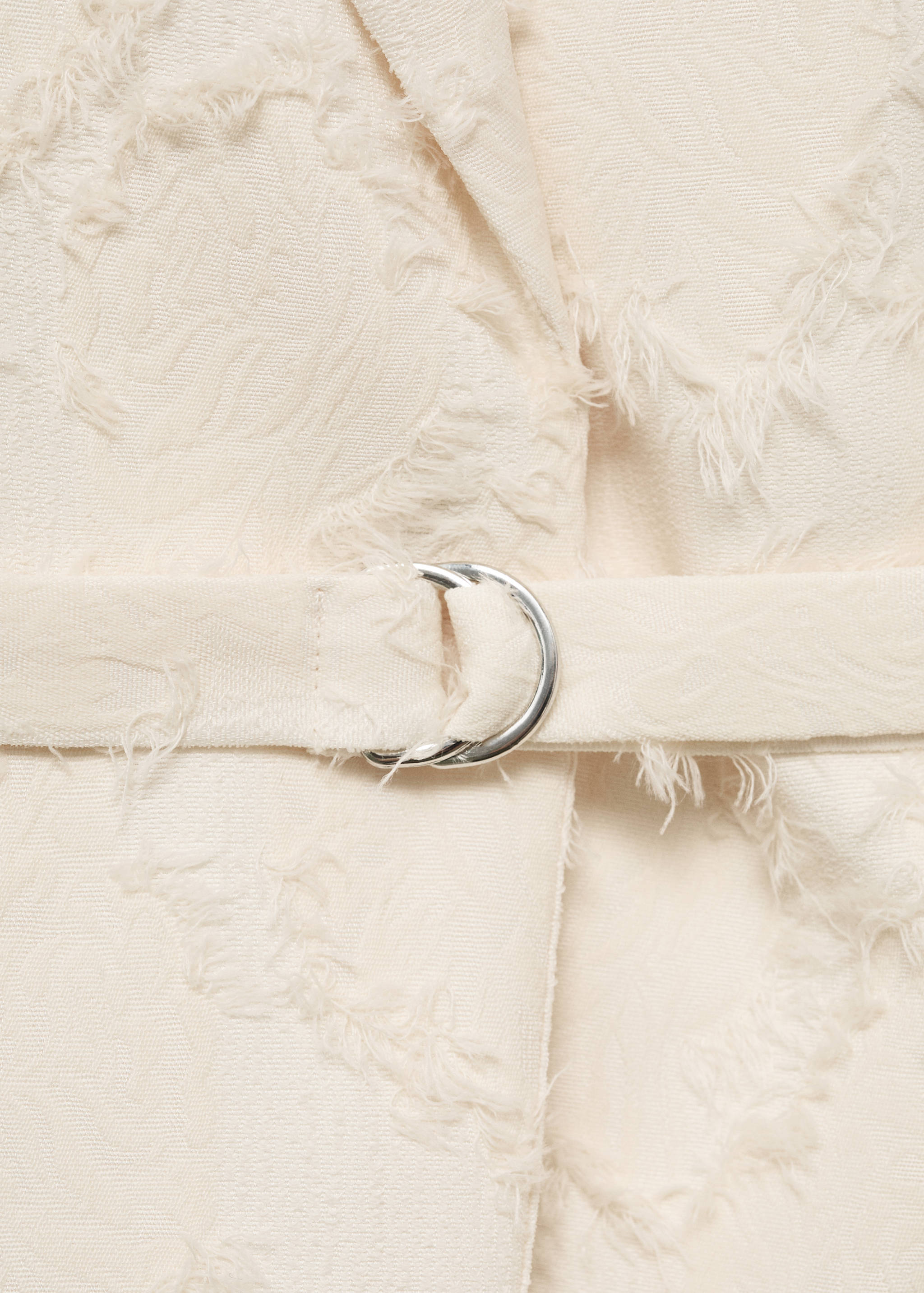 Colete com textura e cinto - Pormenor do artigo 0