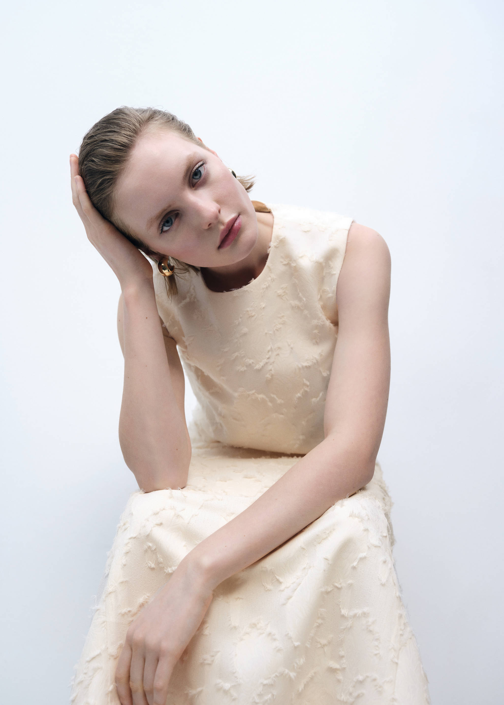 Crop top texturé - Plan moyen