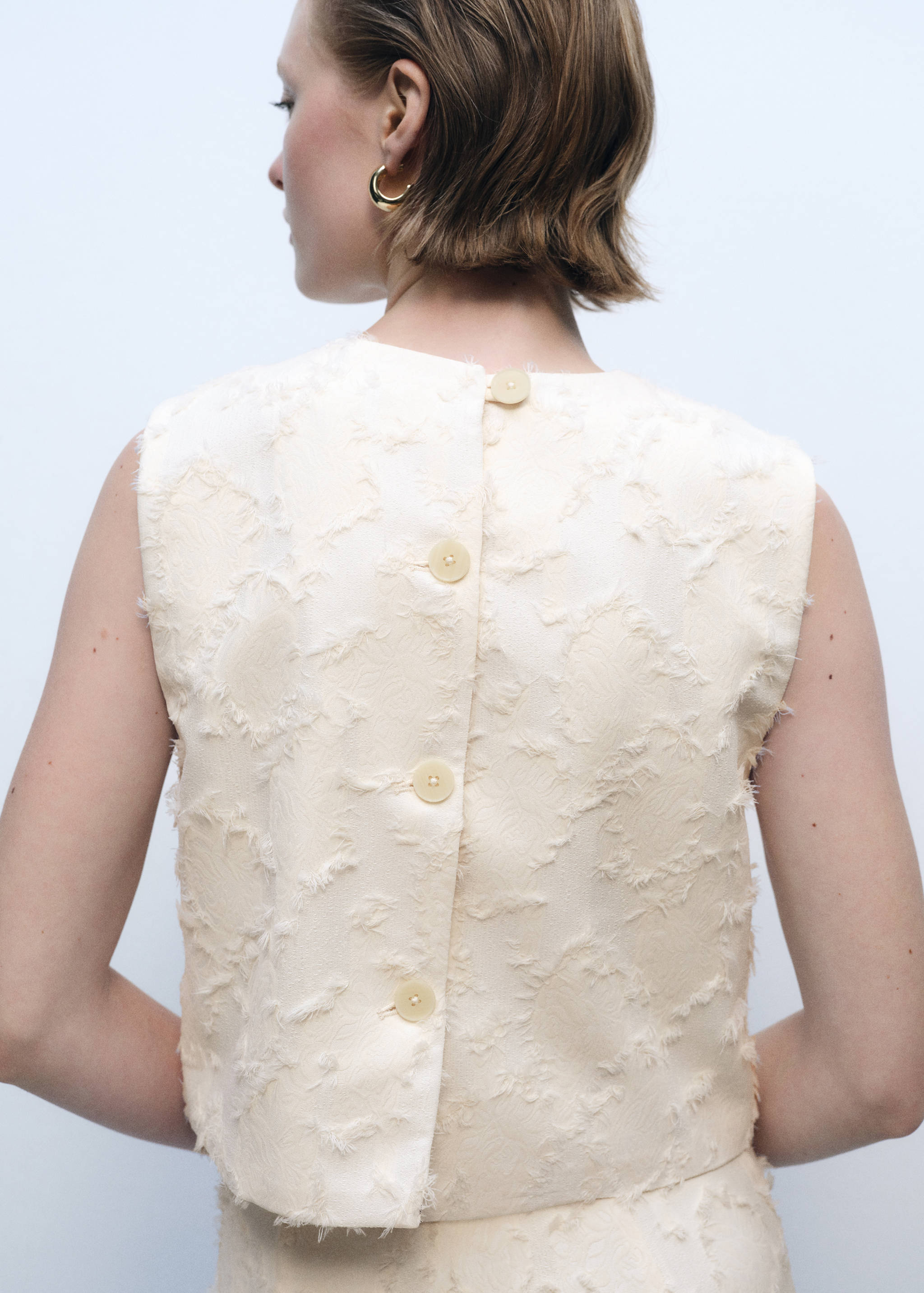 Crop top texturé - Verso de l’article