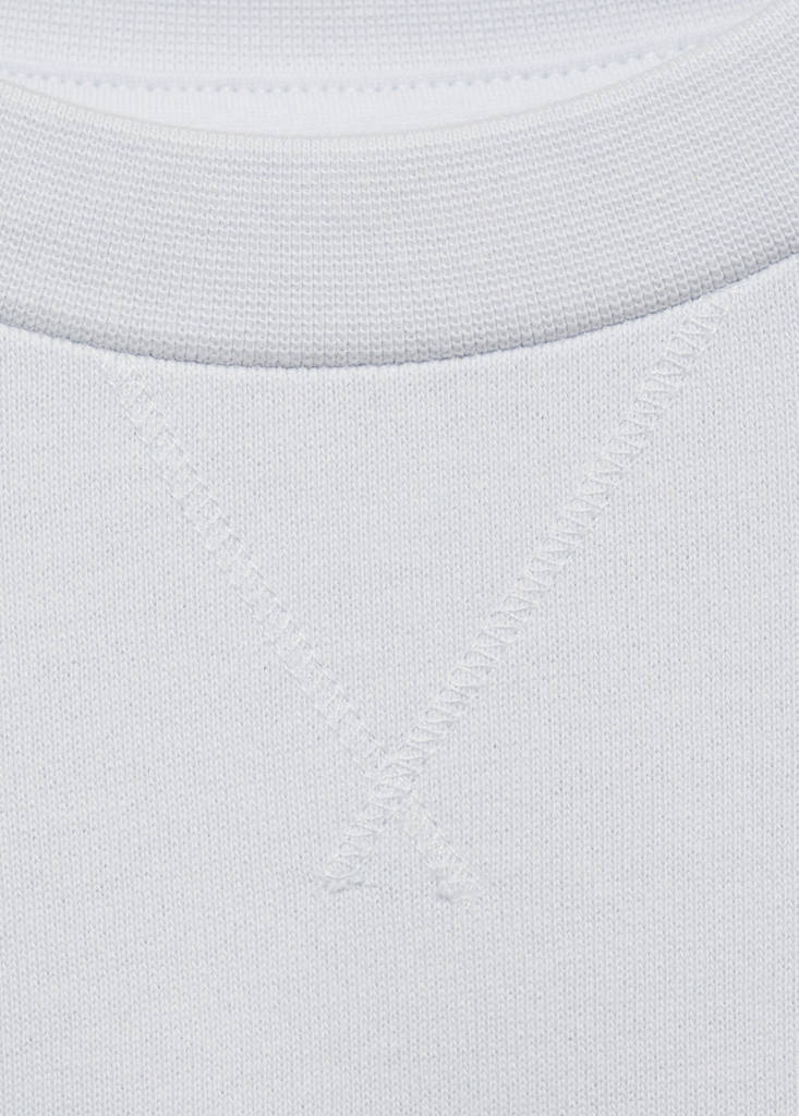 Message cotton sweatshirt — Sky Blue