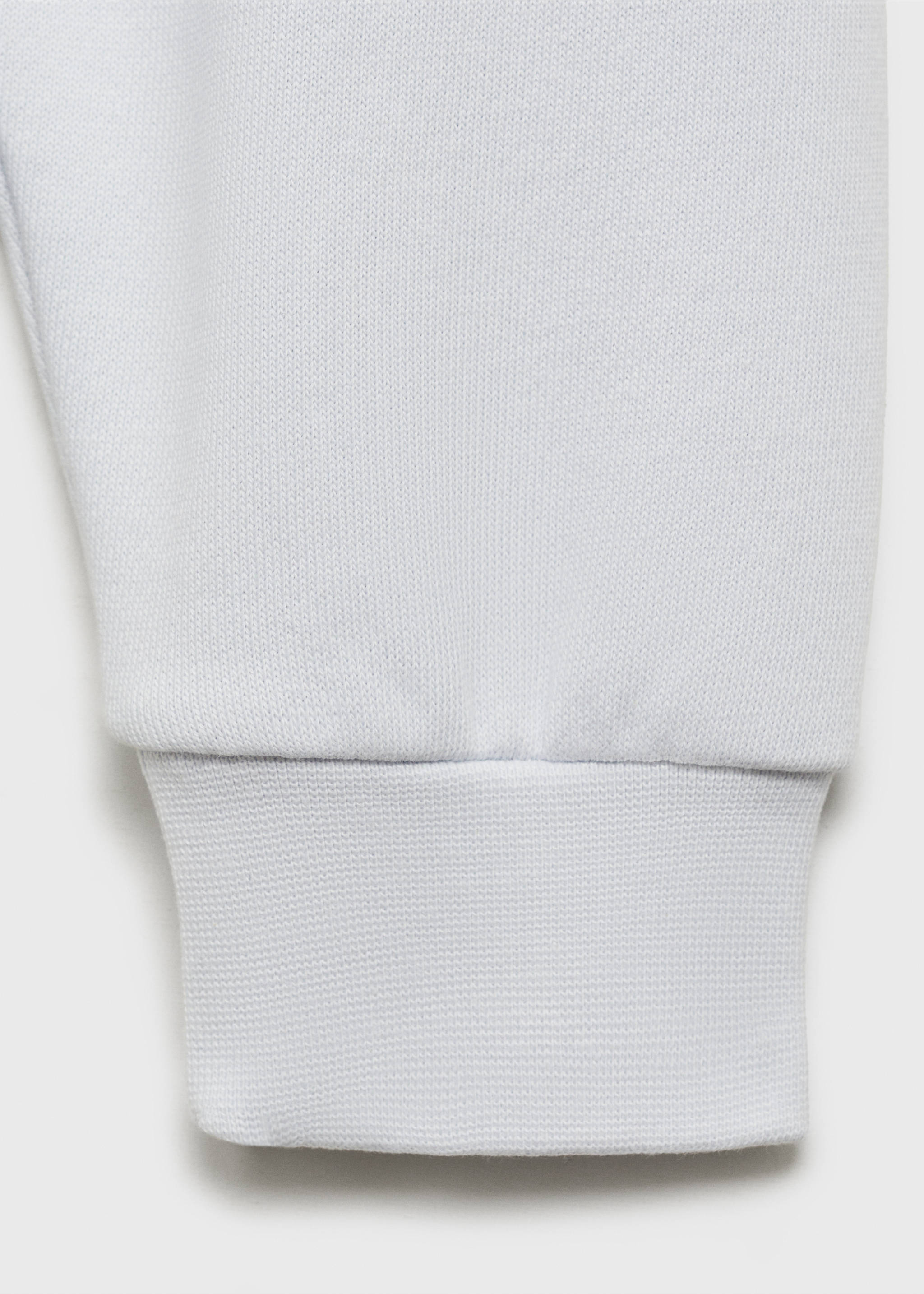 Message cotton sweatshirt - Details of the article 0, Sky Blue. Ref: 87086711-00.