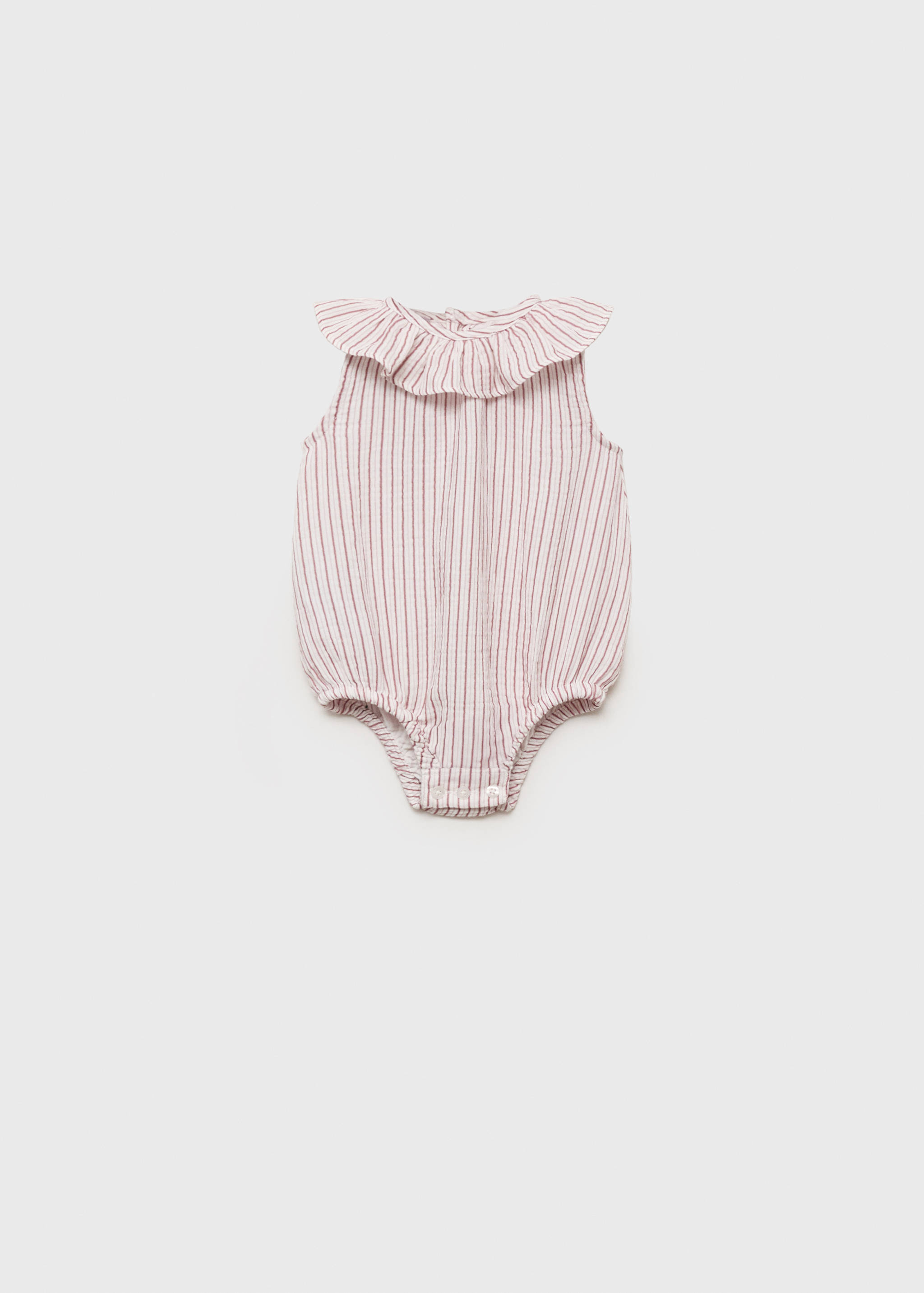 Striped cotton one-piece suit - Article without model