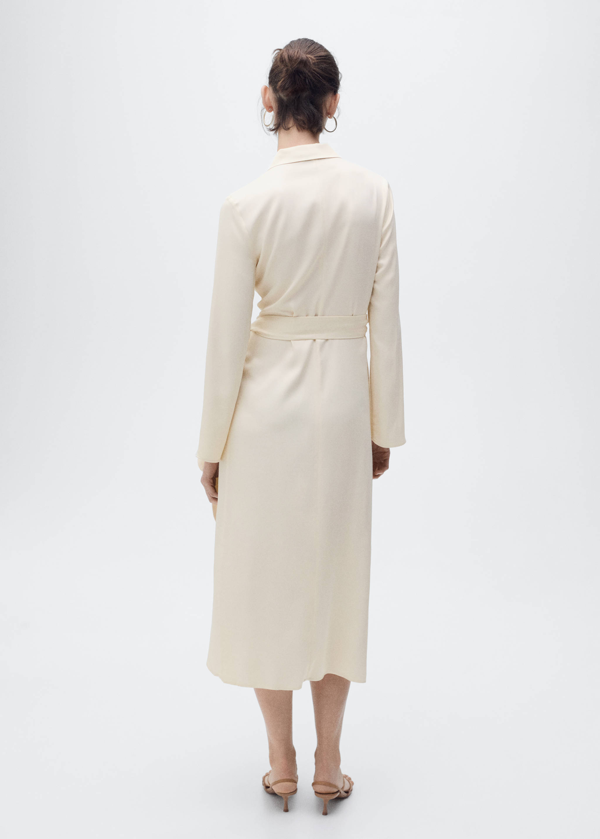 Wrap midi-dress with knot - Reverse of the article