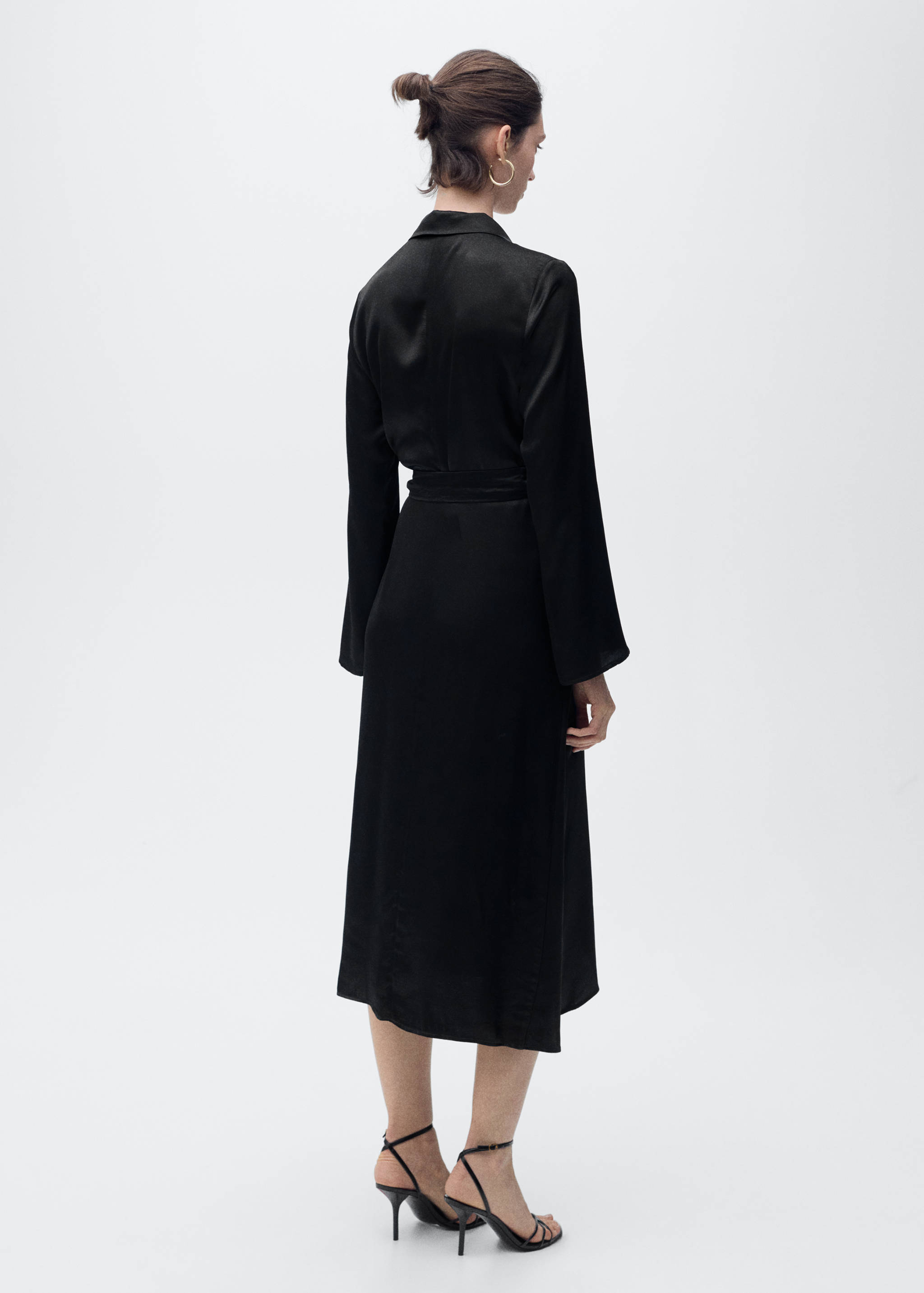 Wrap midi-dress with knot - Reverse of the article