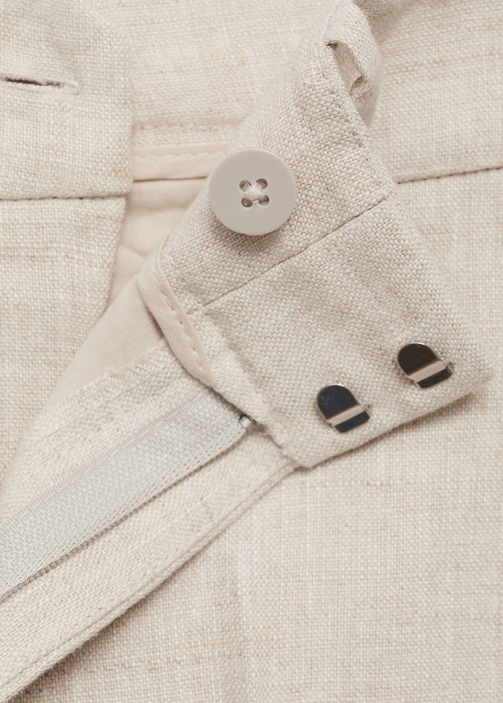 Linen suit trousers — Light/Pastel Grey