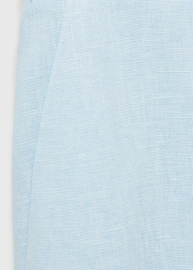 Linen suit trousers — Sky Blue