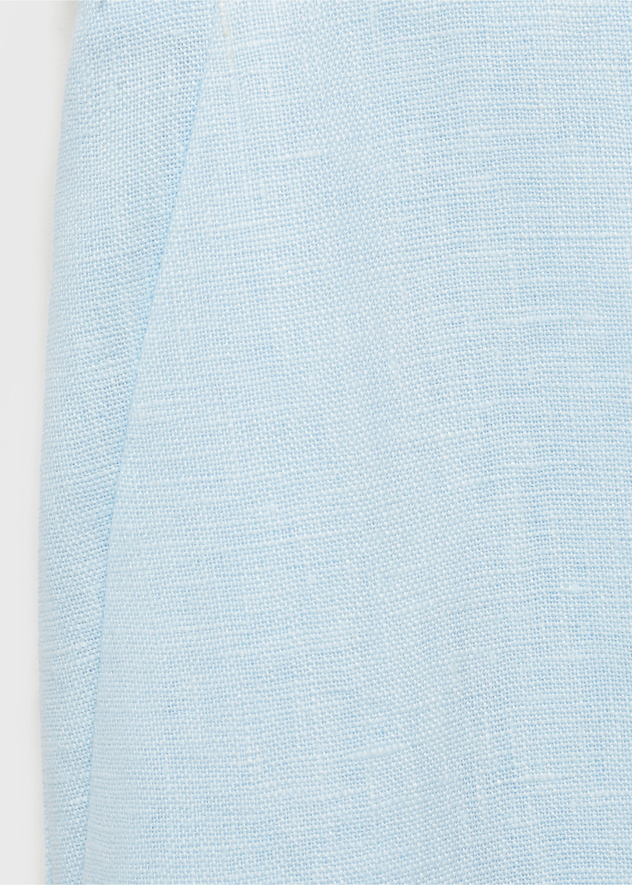Pantalón traje lino - Detalle del artículo 0, Azul celeste. Ref: 87087162-00.