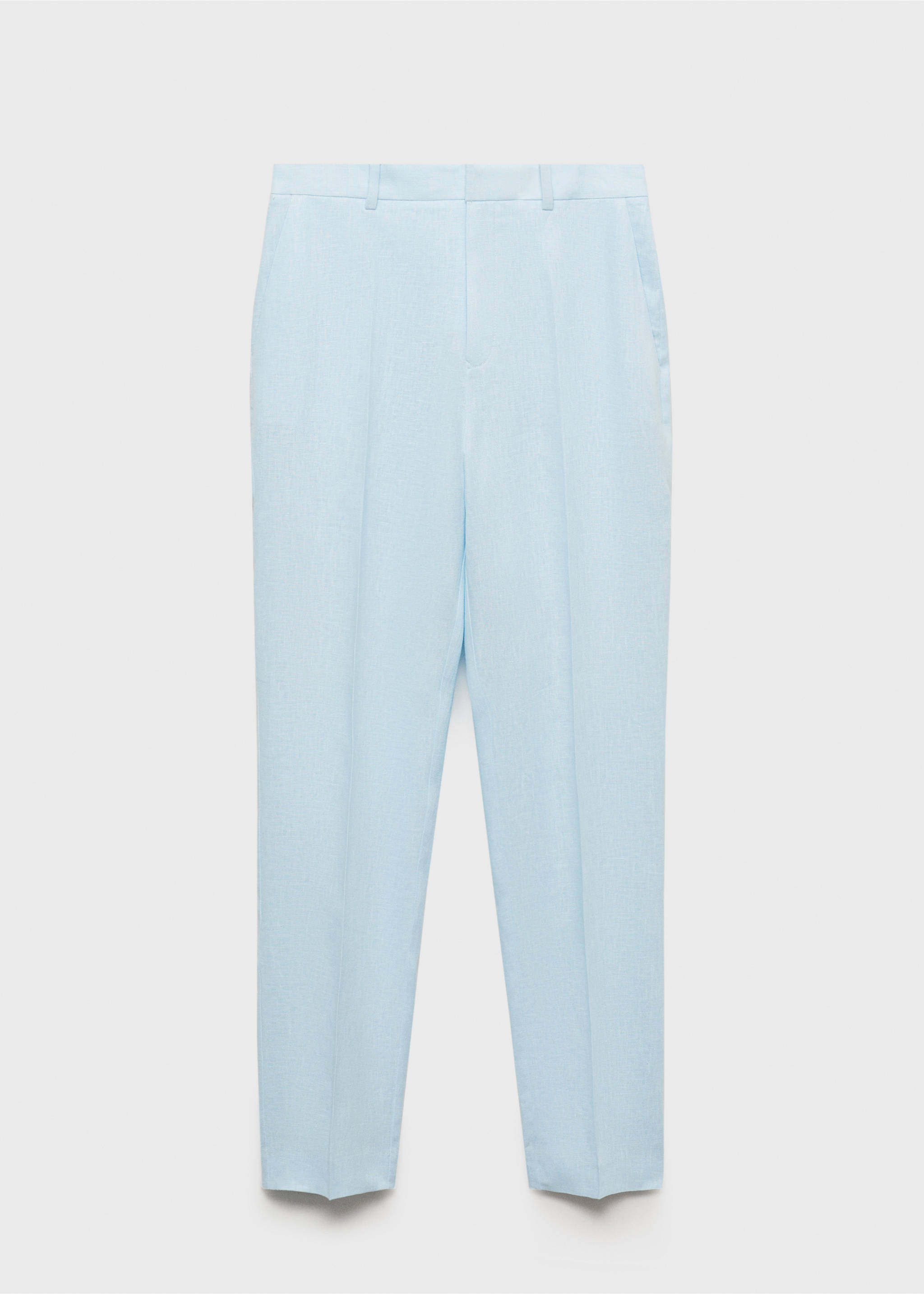Pantalón traje lino - Artículo sin modelo, Azul celeste. Ref: 87087162-00.