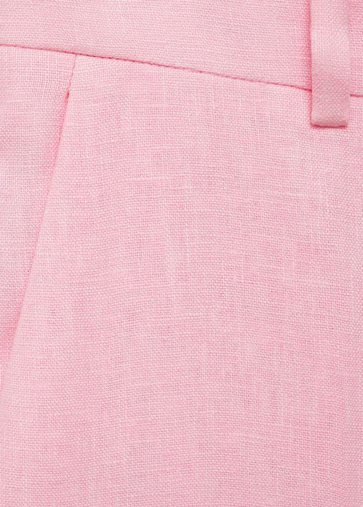 Linen suit trousers — Light Pink
