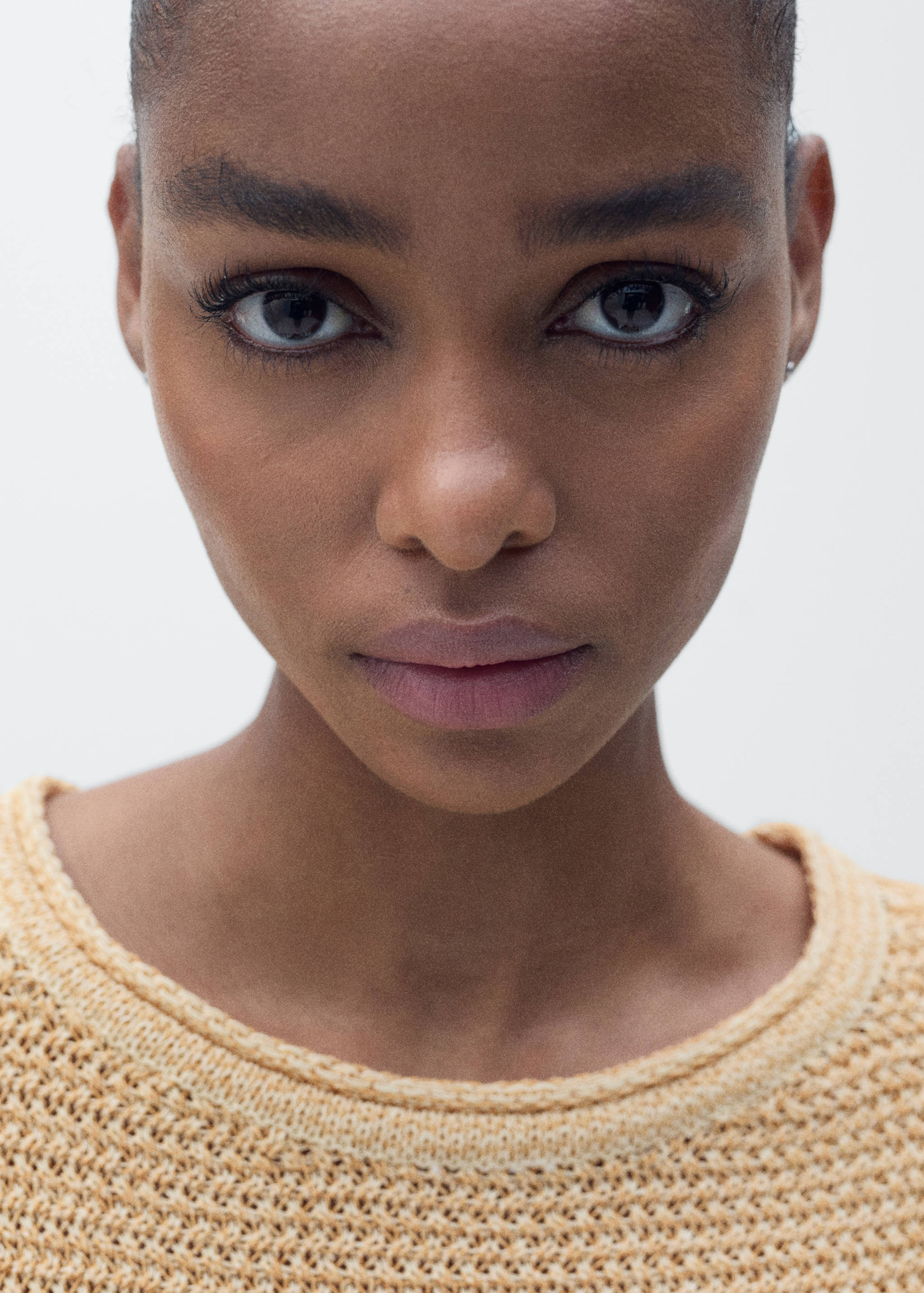 Pull maille épaisse manches courtes - Détail de l'article 1