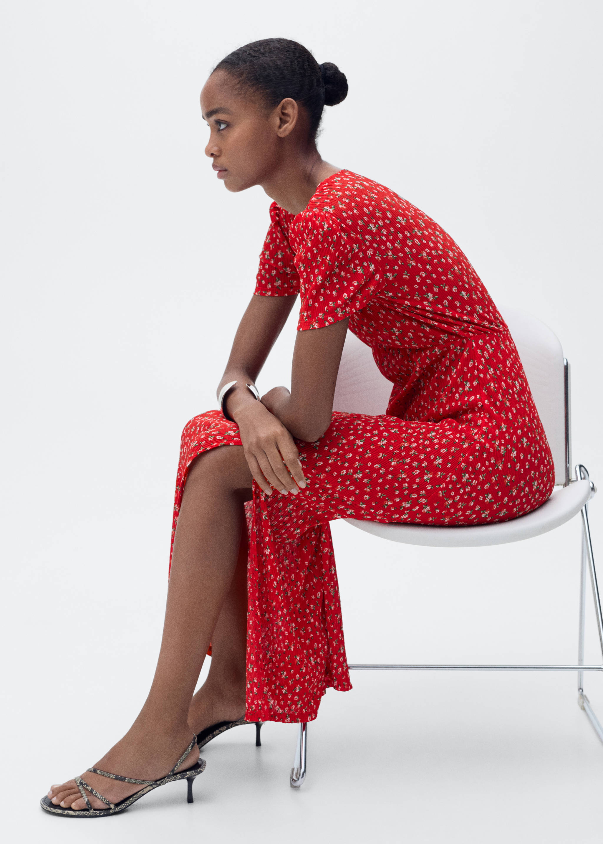 Vestido midi estampado - Pormenor do artigo 2