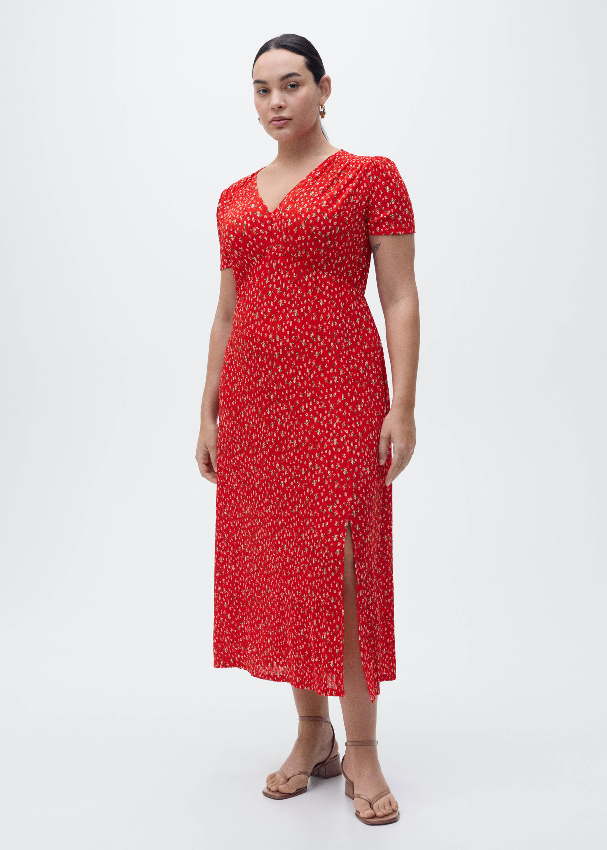 Vestido midi estampado - Pormenor do artigo 3