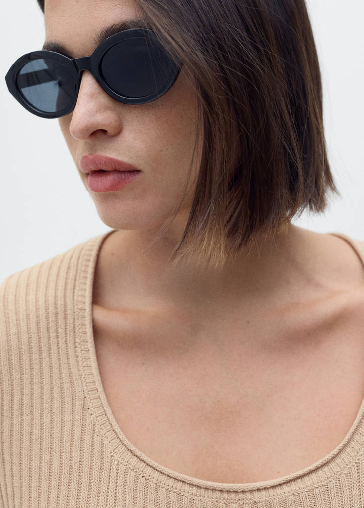 Linen-blend knitted sweater — Medium Brown