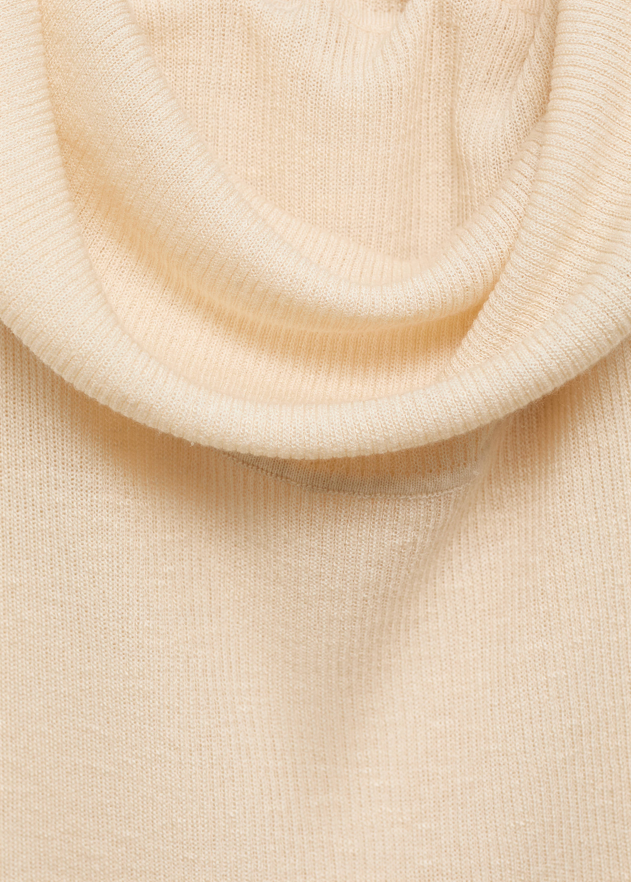 Knitted top with draped neck - Details of the article 8