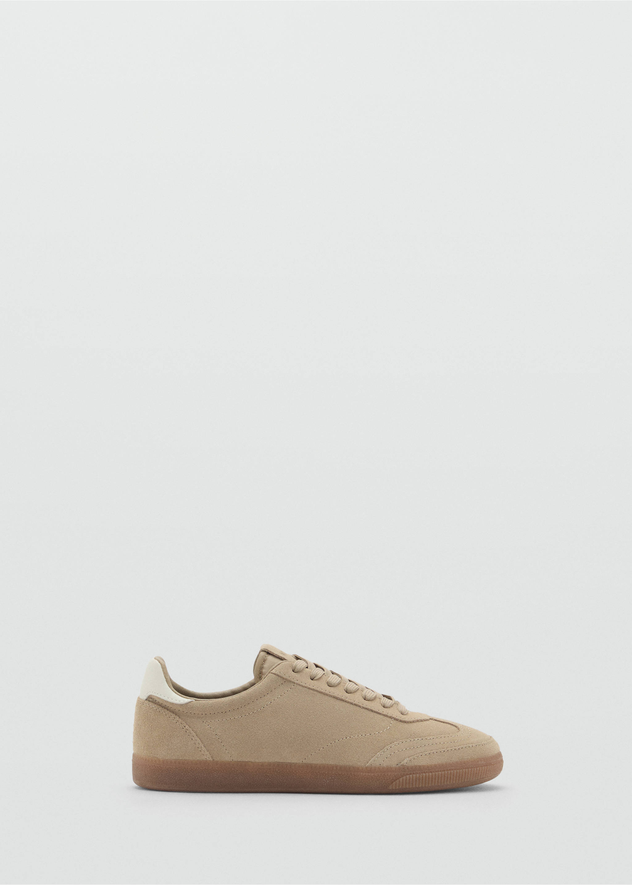 Suede trainers - Article without model, Sand. Ref: 87087173-00.
