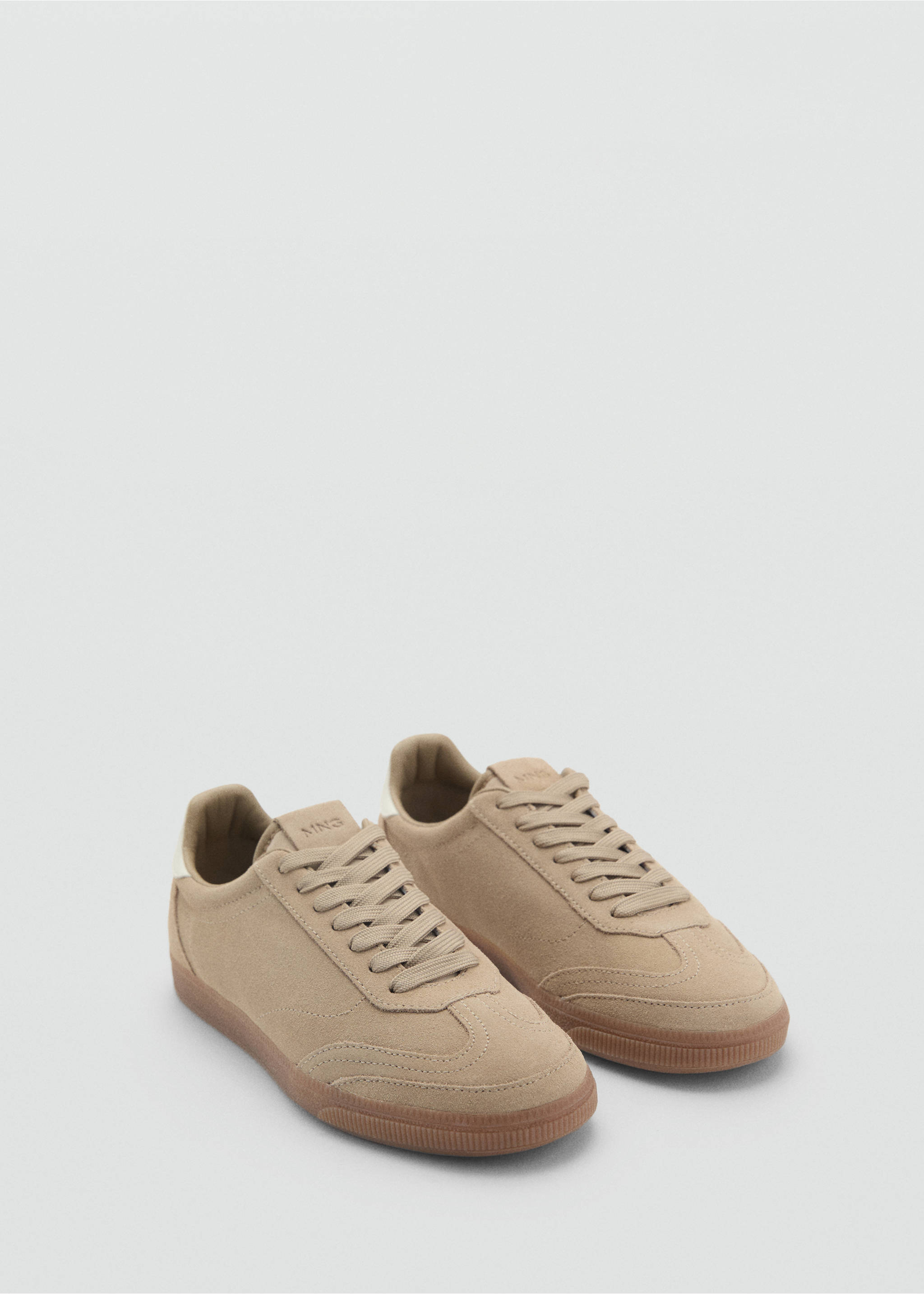 Suede trainers - Medium plane, Sand. Ref: 87087173-00.