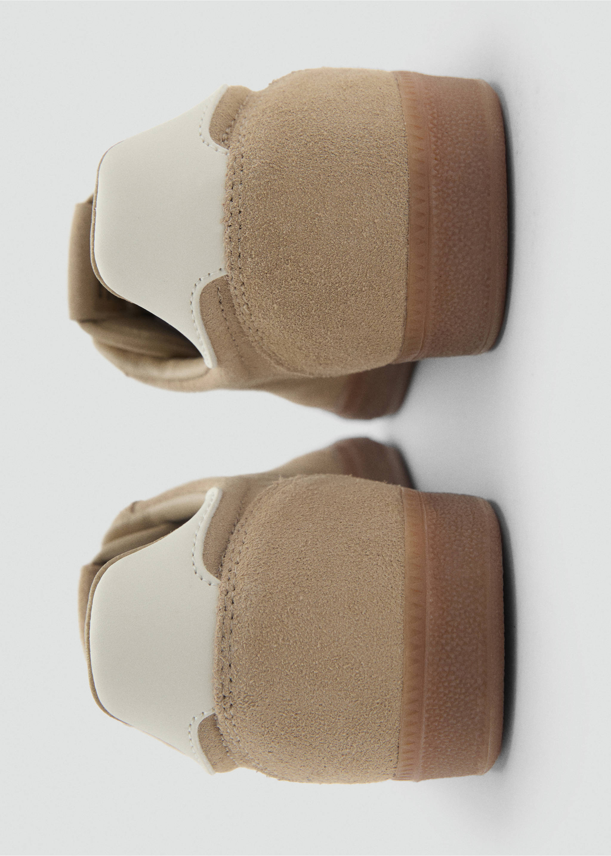 Suede trainers - Details of the article 2, Sand. Ref: 87087173-00.