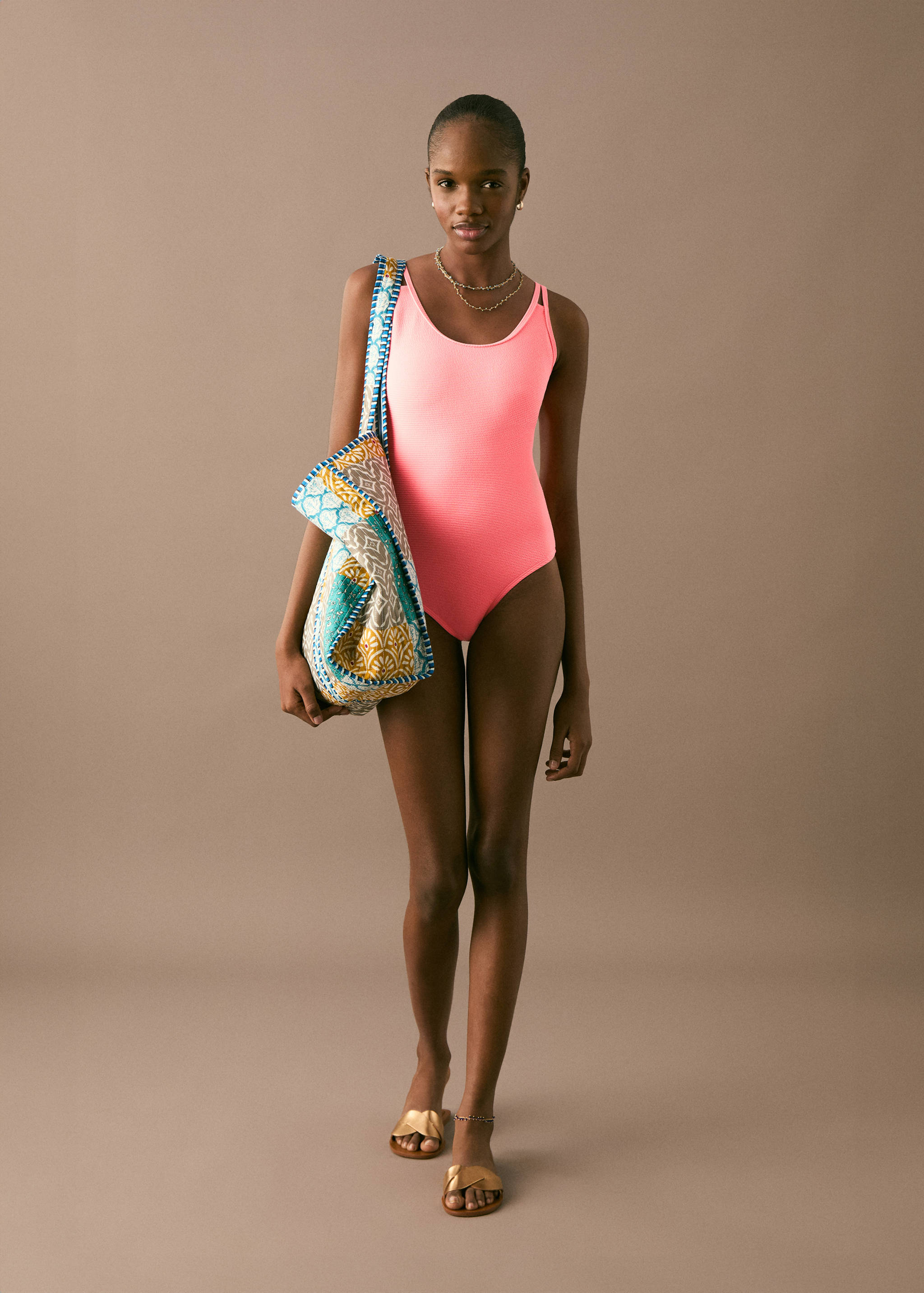 Texturierter Badeanzug - Allgemeine Ansicht