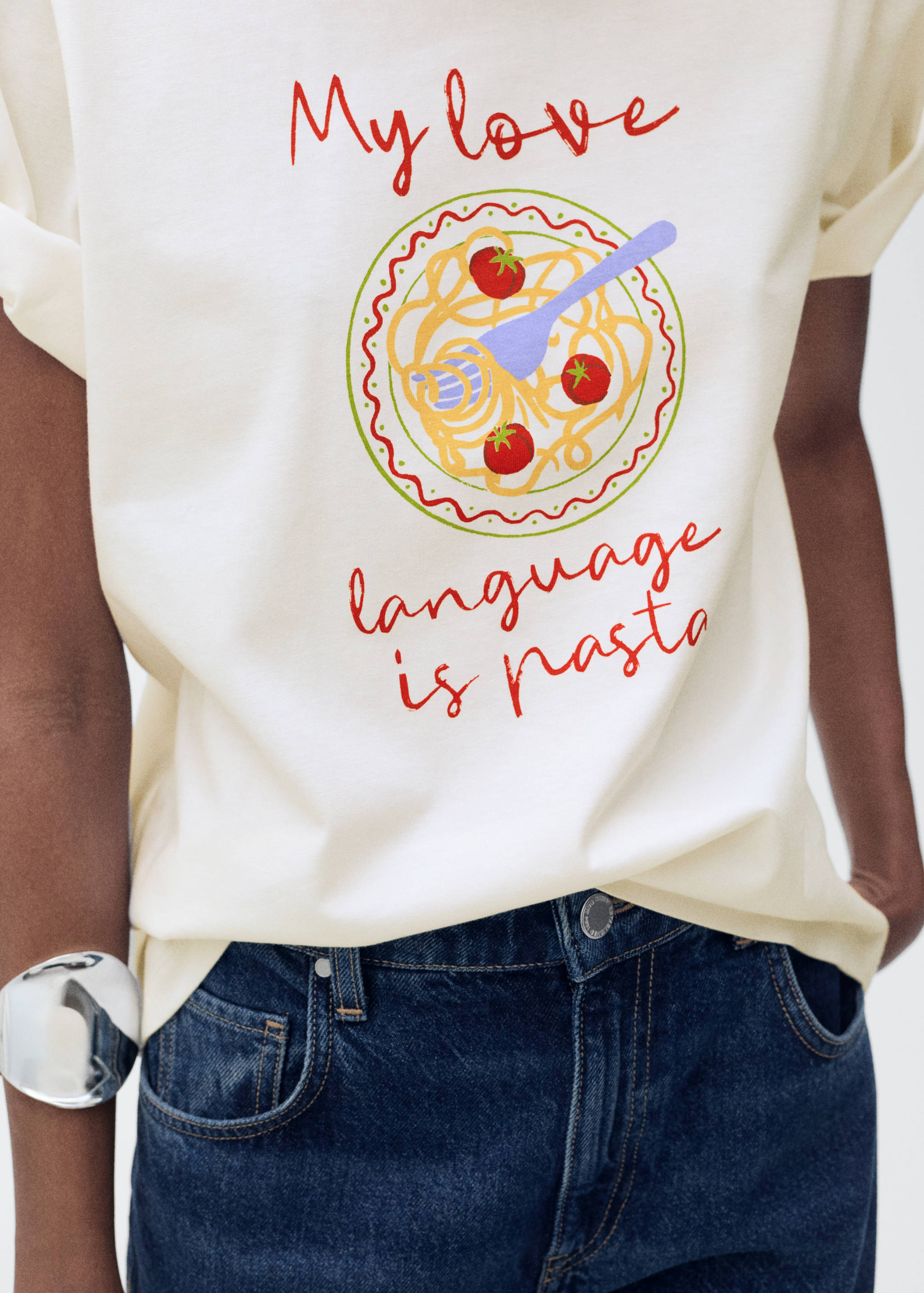 Kortärmad tryckt t-shirt - Detaljer om artikeln 6