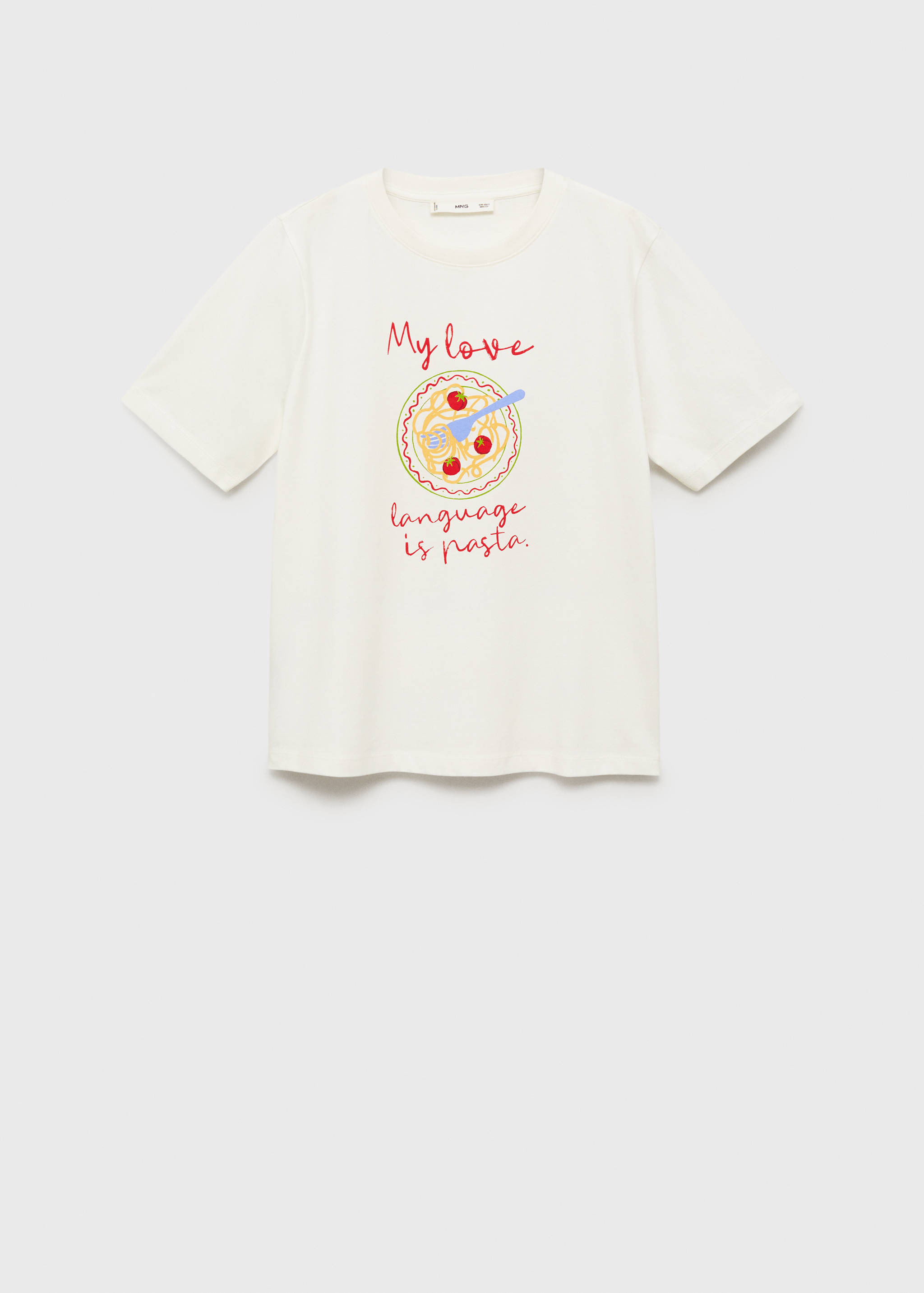 Kortärmad tryckt t-shirt - Artikel utan modell